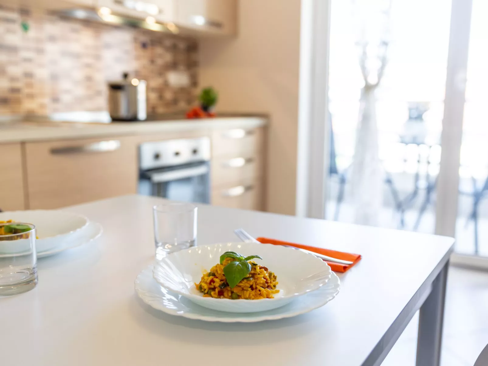 "Sirio" mit Gemeinschaftspool und 200 m vom Meer entfernt-Binnen