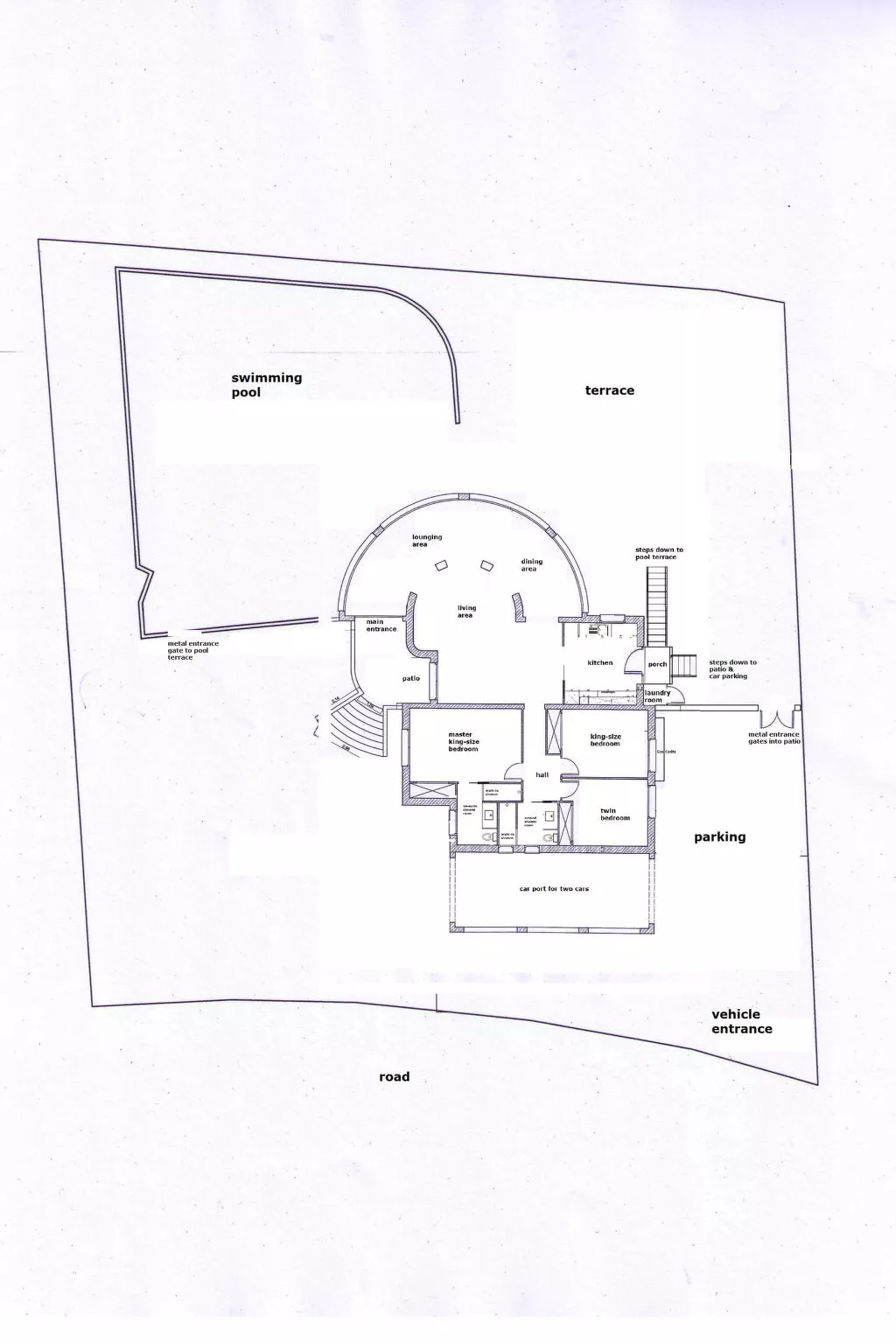 Villa "Mirador al Sur" mit privatem Pool - Binnen
