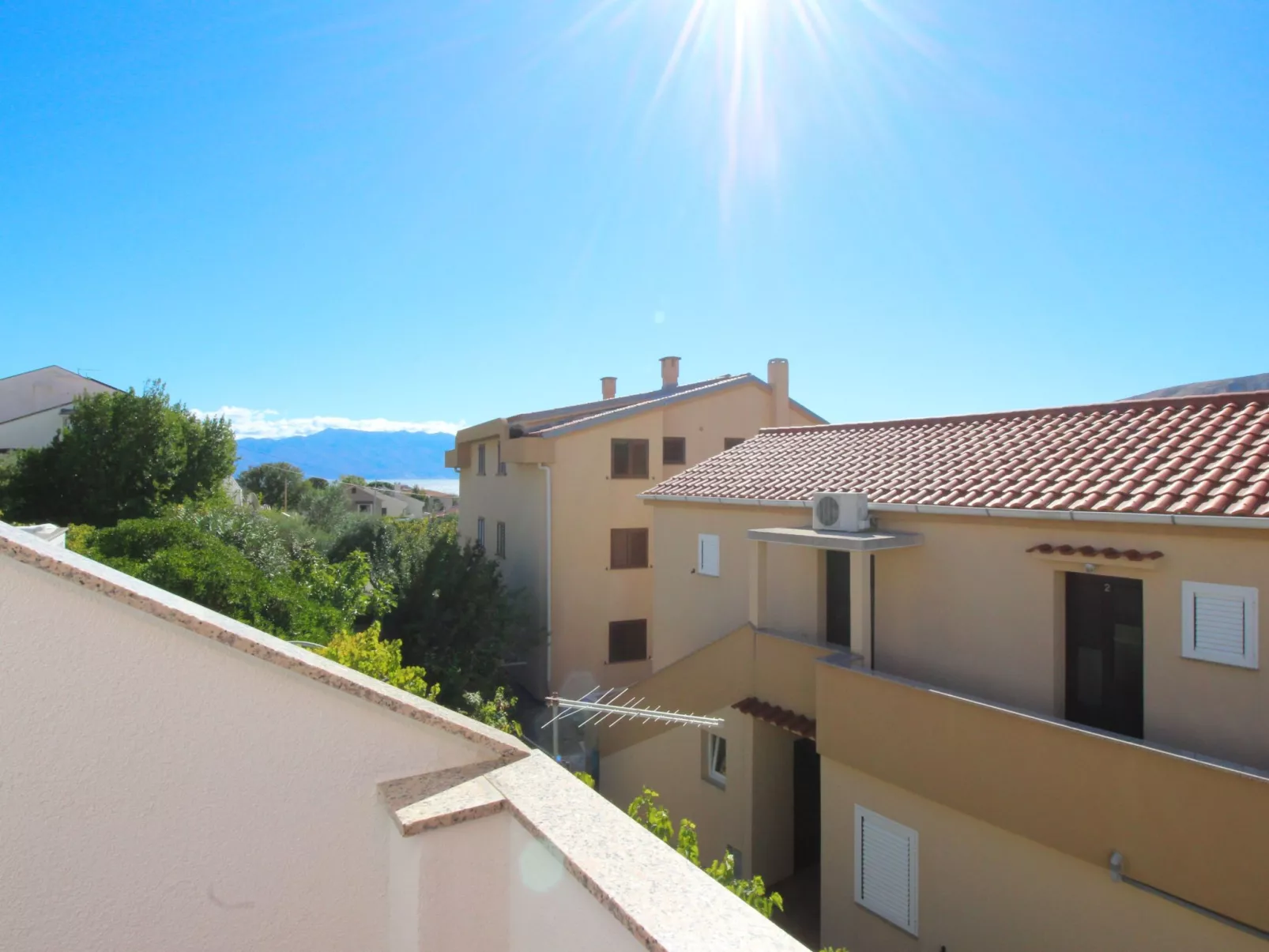 Wohnung in Baška mit Eigenem Balkon-Buiten
