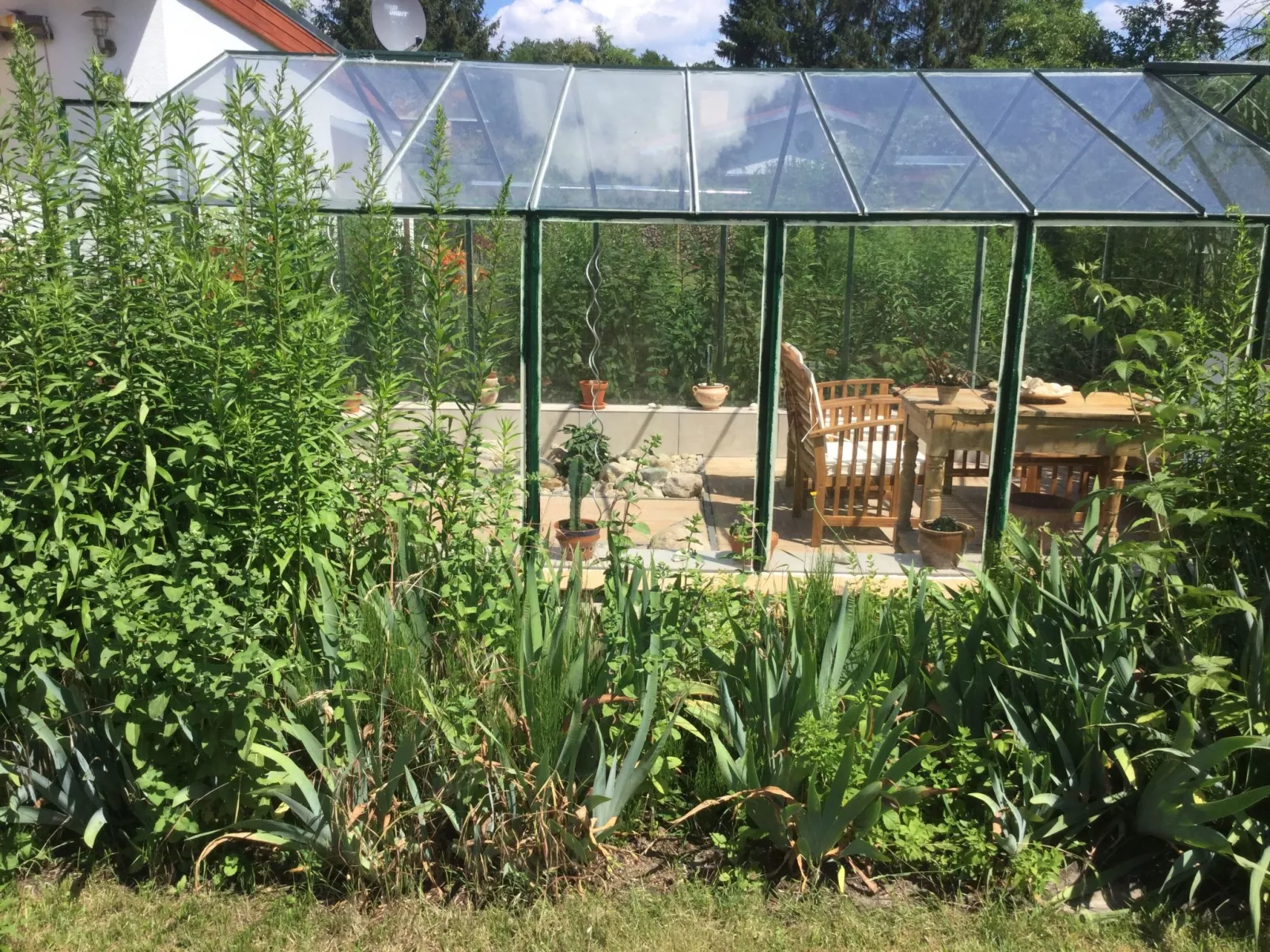 Kleines Ferienhaus in Rangsdorf mit großem Garten-Buiten