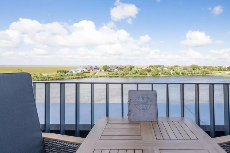 Penthouse Küstenzauber auf Nordstrand 4 Personen-Terrasbalkon