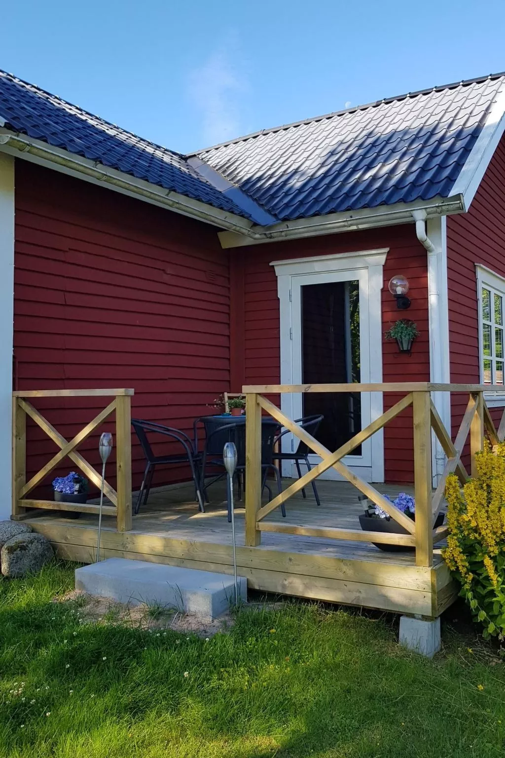 In Karlsborg mit Offenem Kamin-Buiten