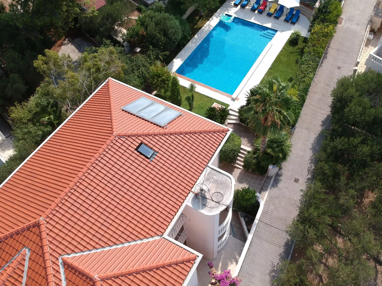 In der ersten Etage mit Meerblick-Binnen