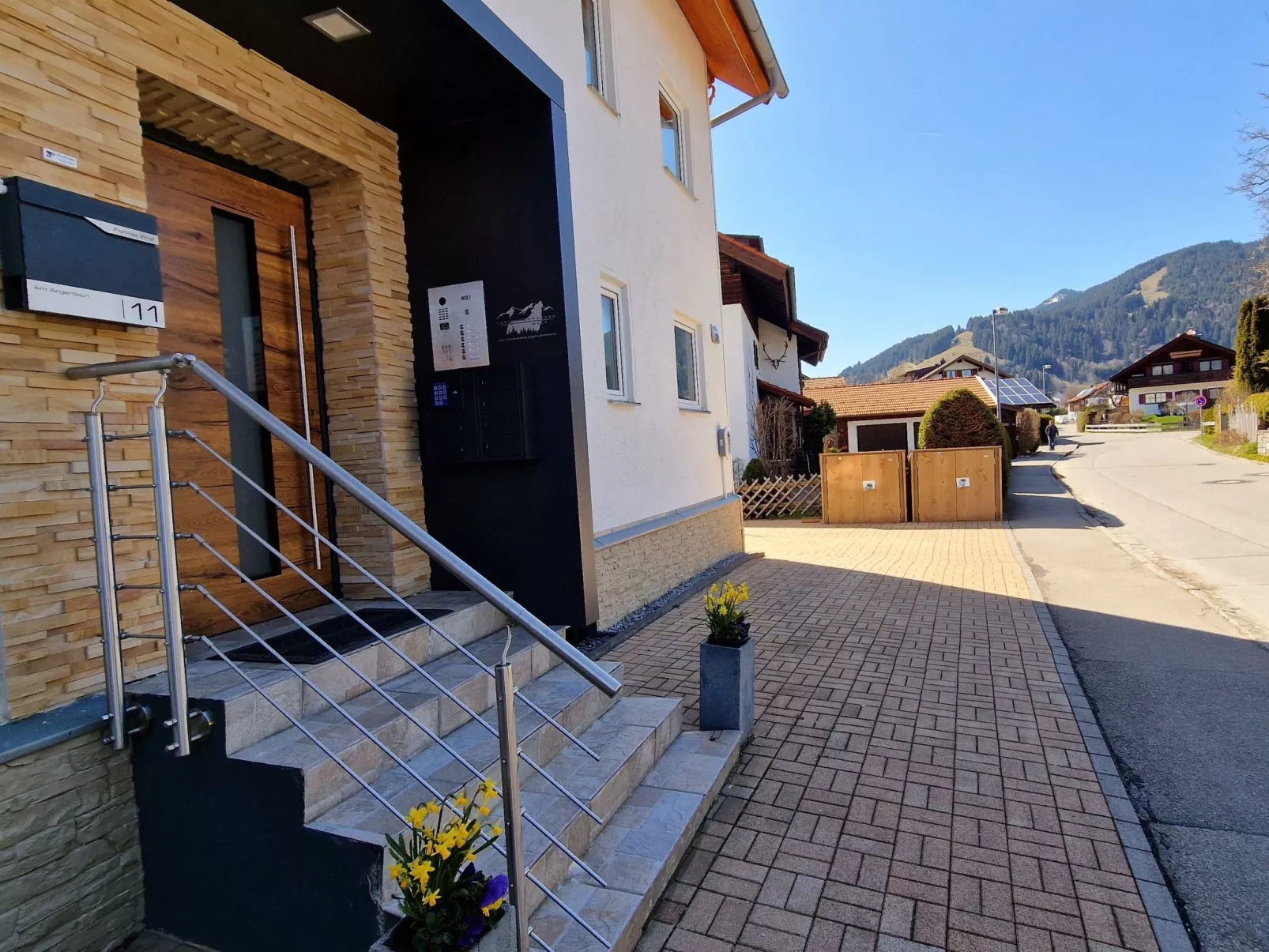 Wohnung mit Bergblick in Pfronten Mitte für 4 Pers-Buiten