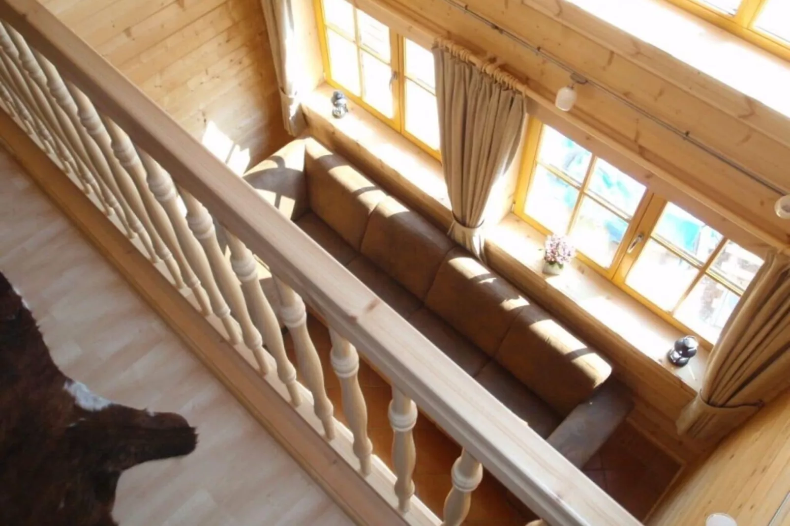 Luxus Blockhaus A-Woonkamer
