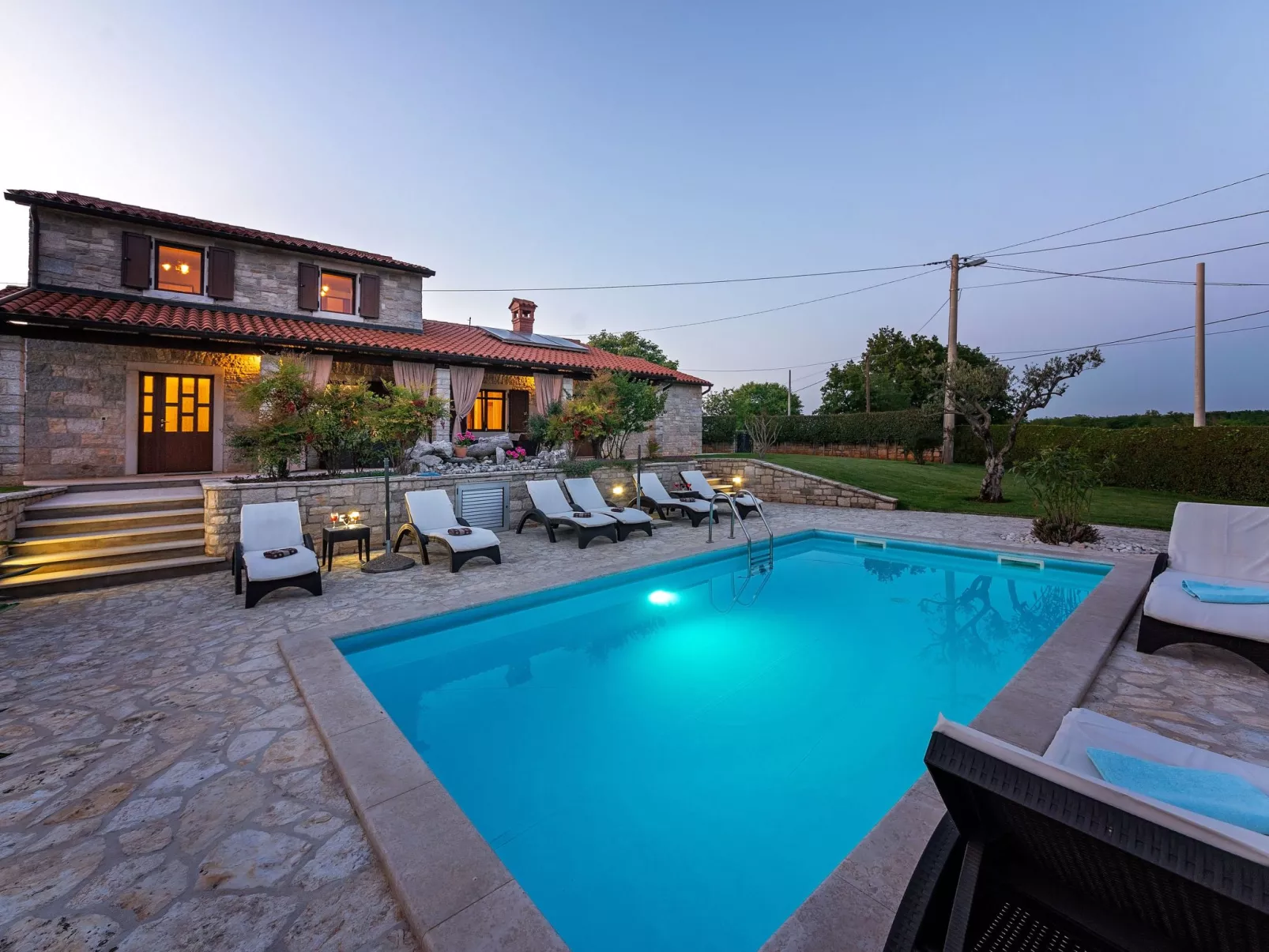 Landhaus Villa Casa Danijel mit Pool und Meerblick-Buiten