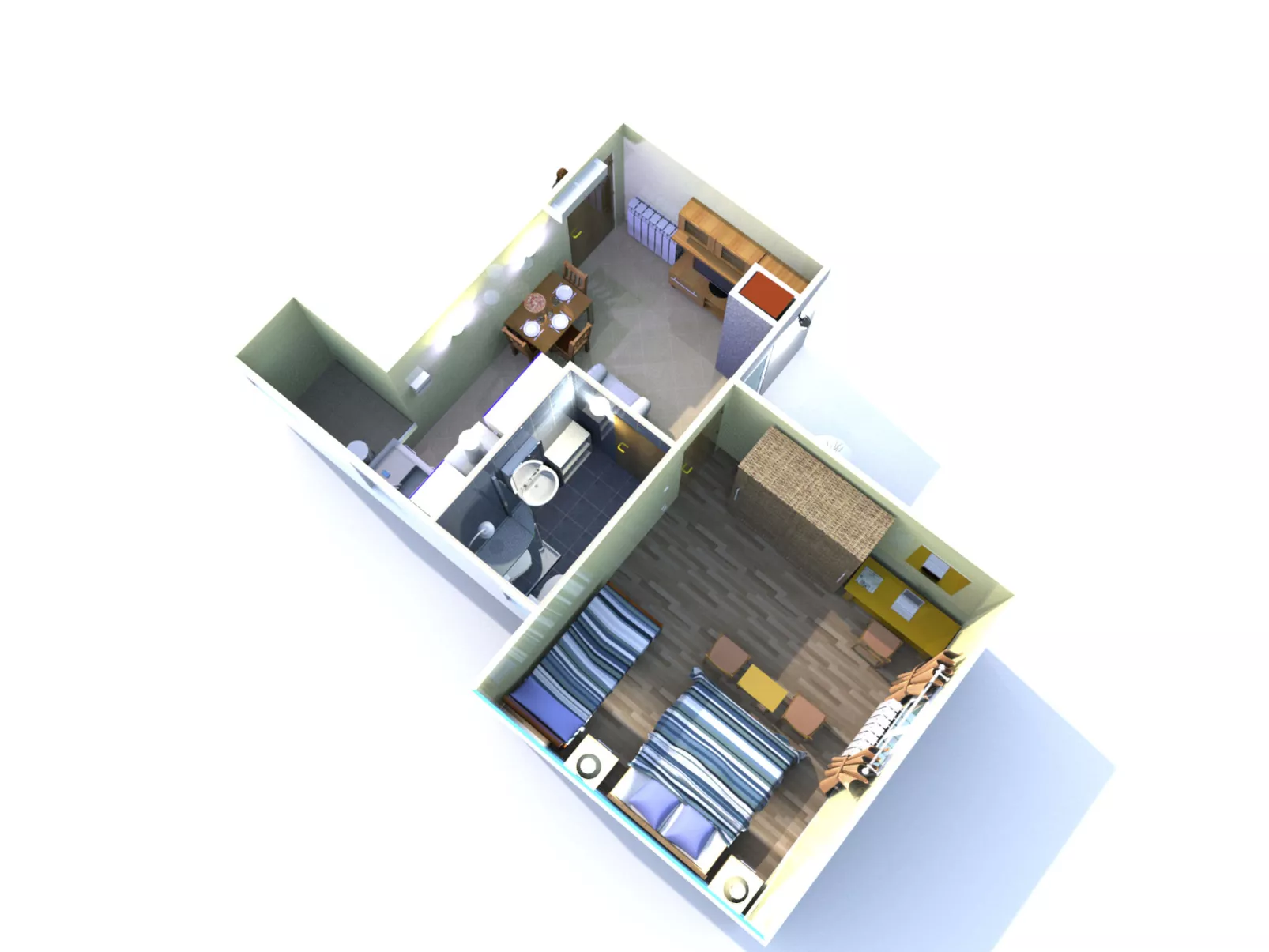 Wohnung mit Balkon-Binnen