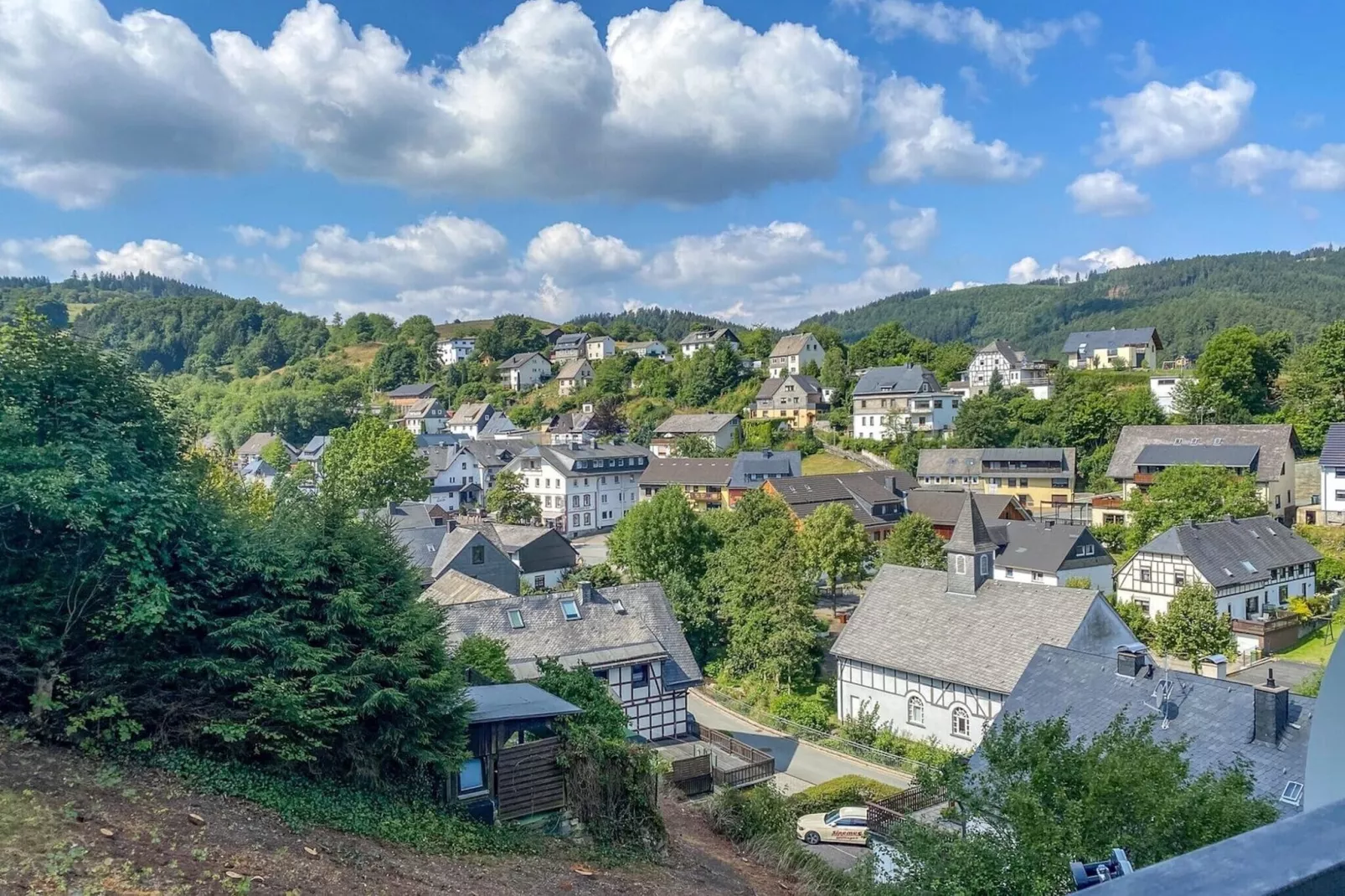 Apartment Bergsicht-Uitzicht zomer