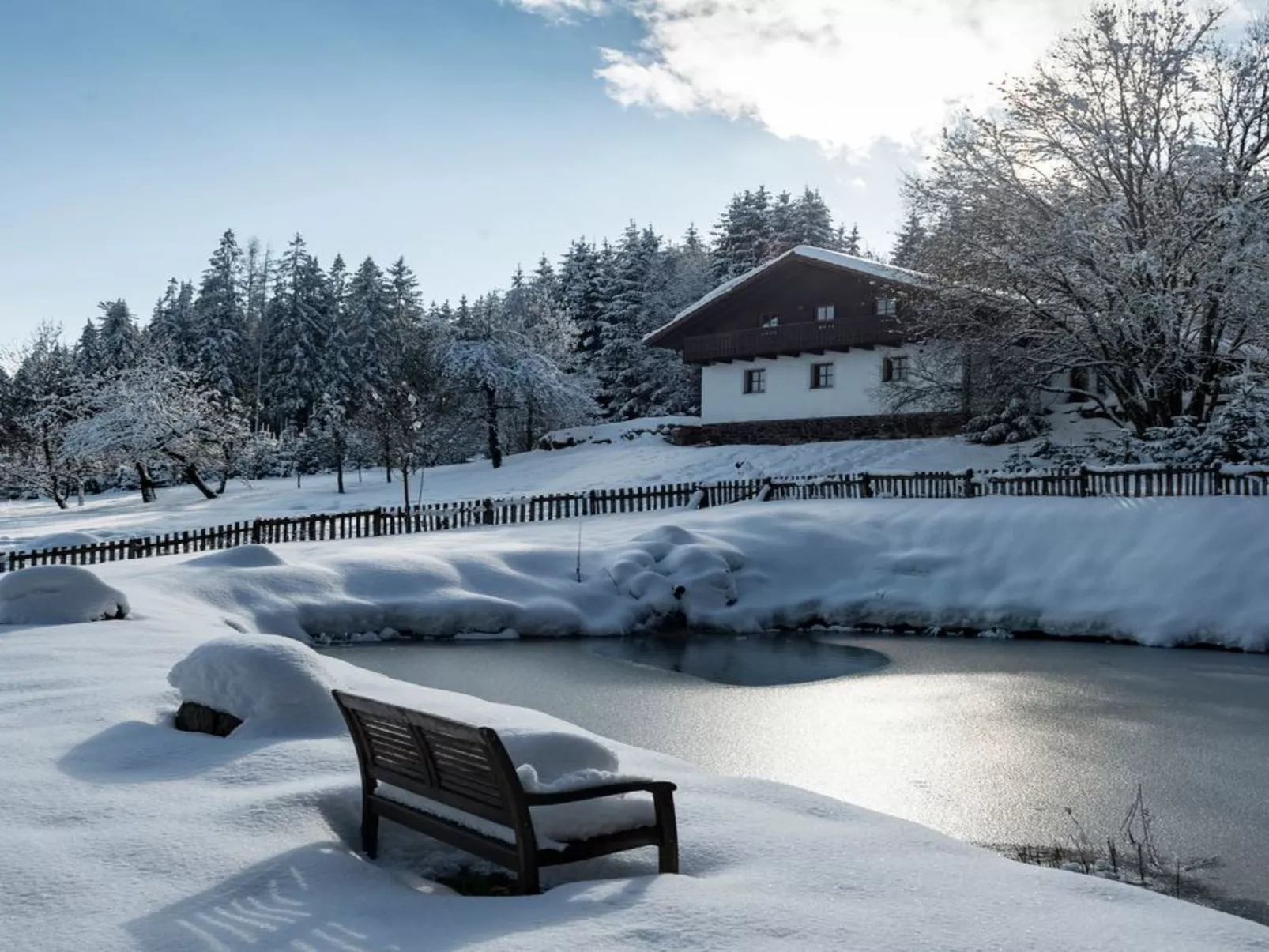 Luxuschalet - altes Bauernhaus mit private Spa-Buiten
