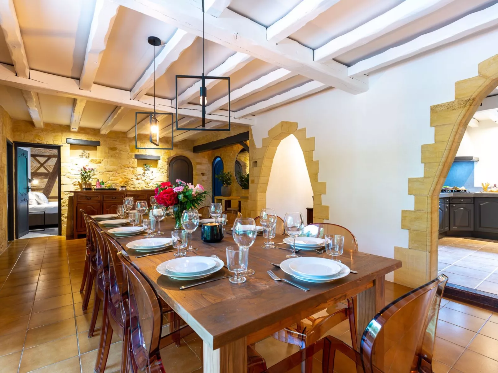 Luxus-Ferienhaus mit beheiztem Pool in der Dordogne-Binnen