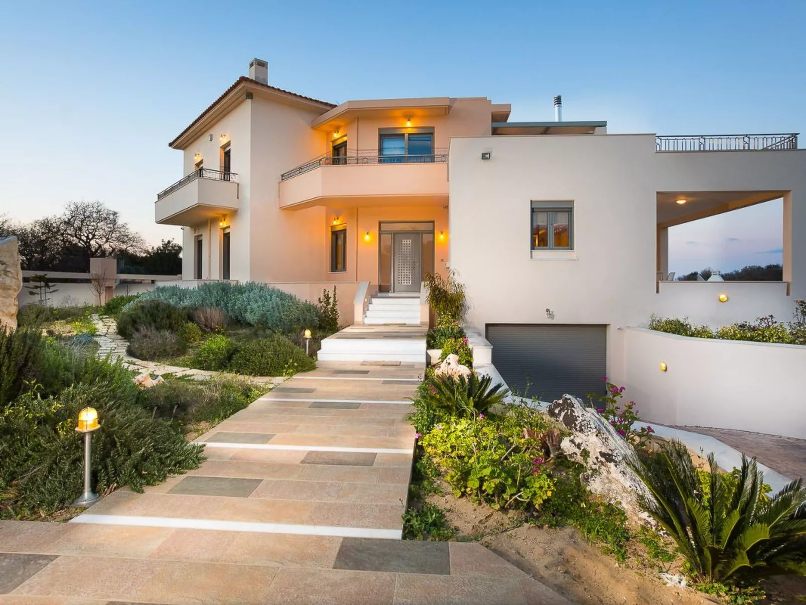 Deluxe Villa Ianthos - Whirlpool im Freien, Kinderpool-Buiten