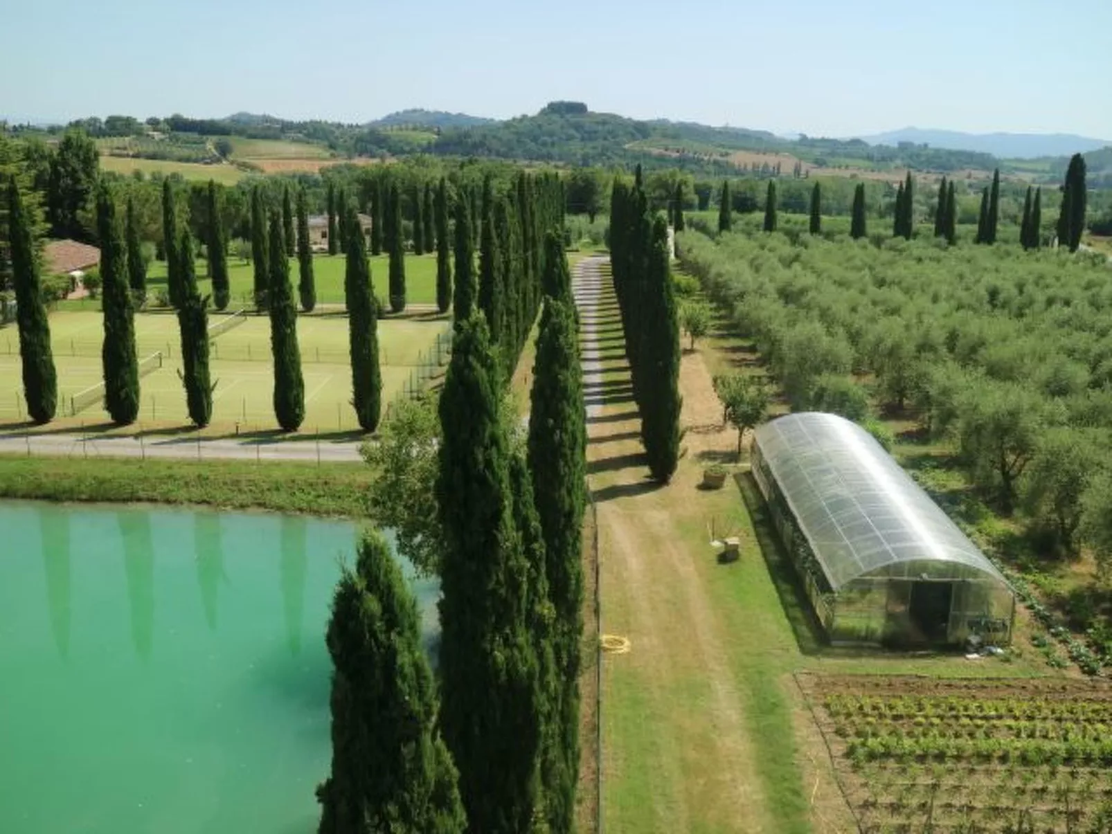 Wohnung in Sarteano mit Privatparkplatz-Buiten