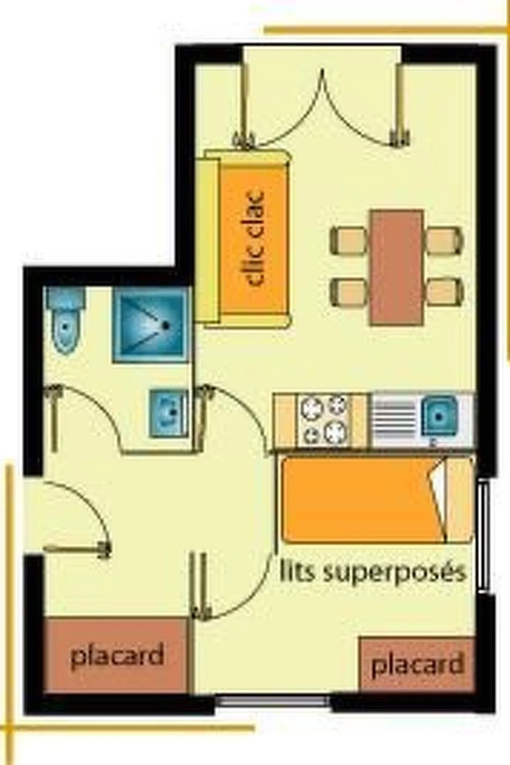 Wohnung in Chalet-Binnen