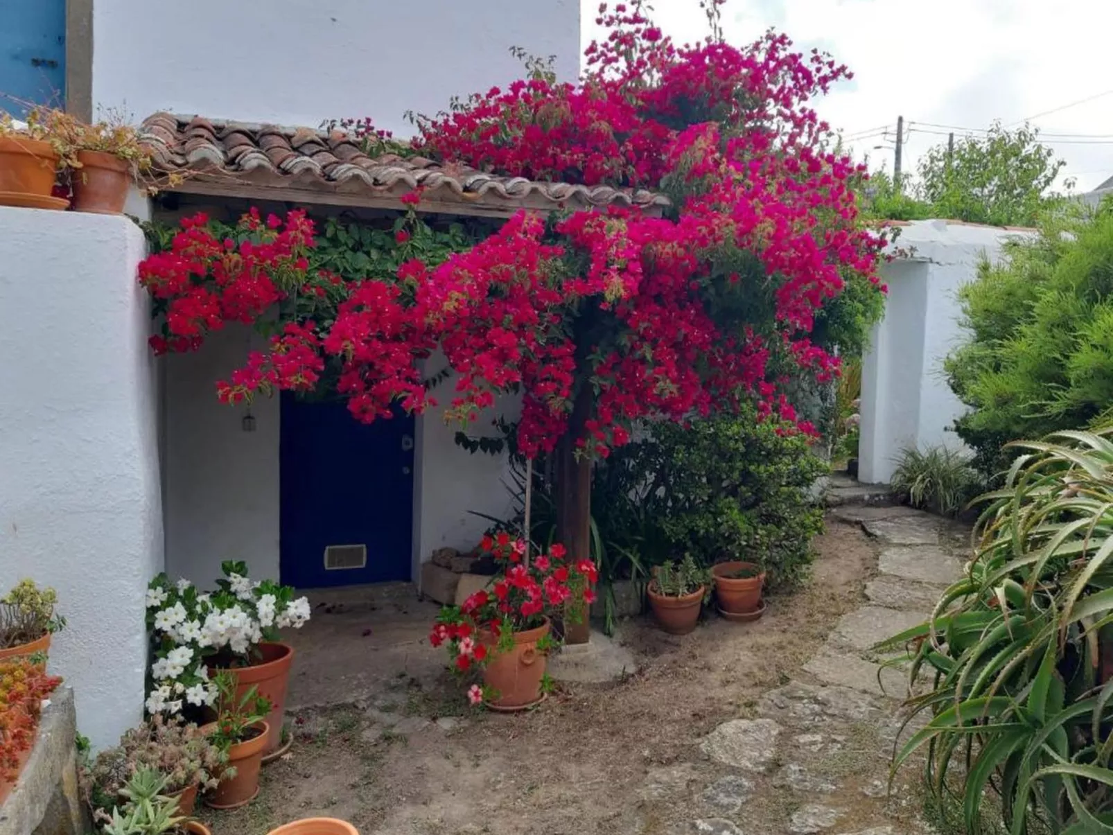 Historisches Haus in der Nähe des historischen Dorfes von Óbidos-Buiten