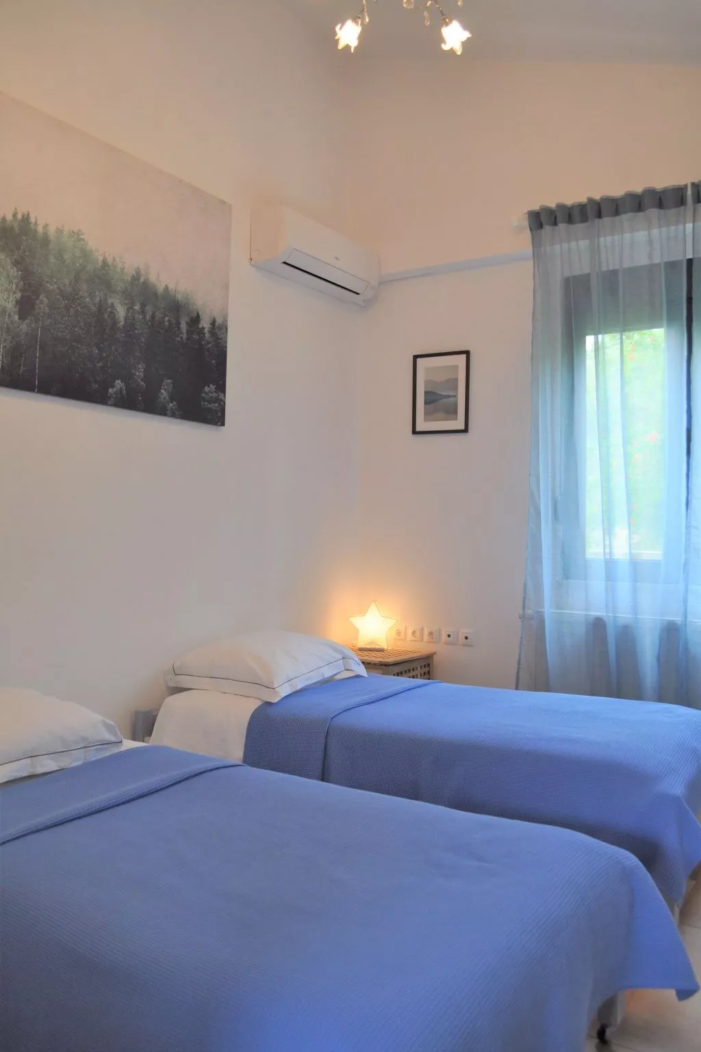 Nefeli Blue Villa in altem Olivenhain, Meerblick-Binnen