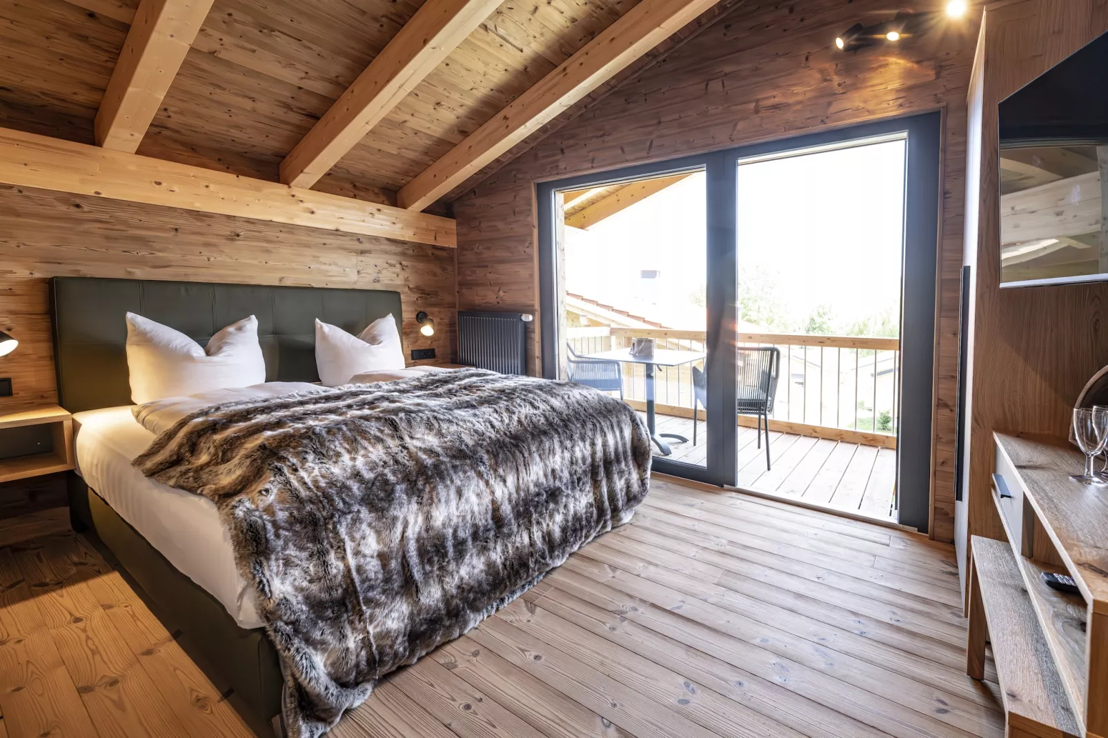 Chalet mit Sauna-Slaapkamer