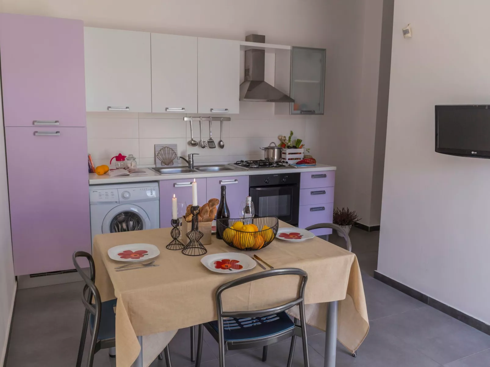 Wohnung 500m vom Meer entfernt für 6 Personen-Binnen