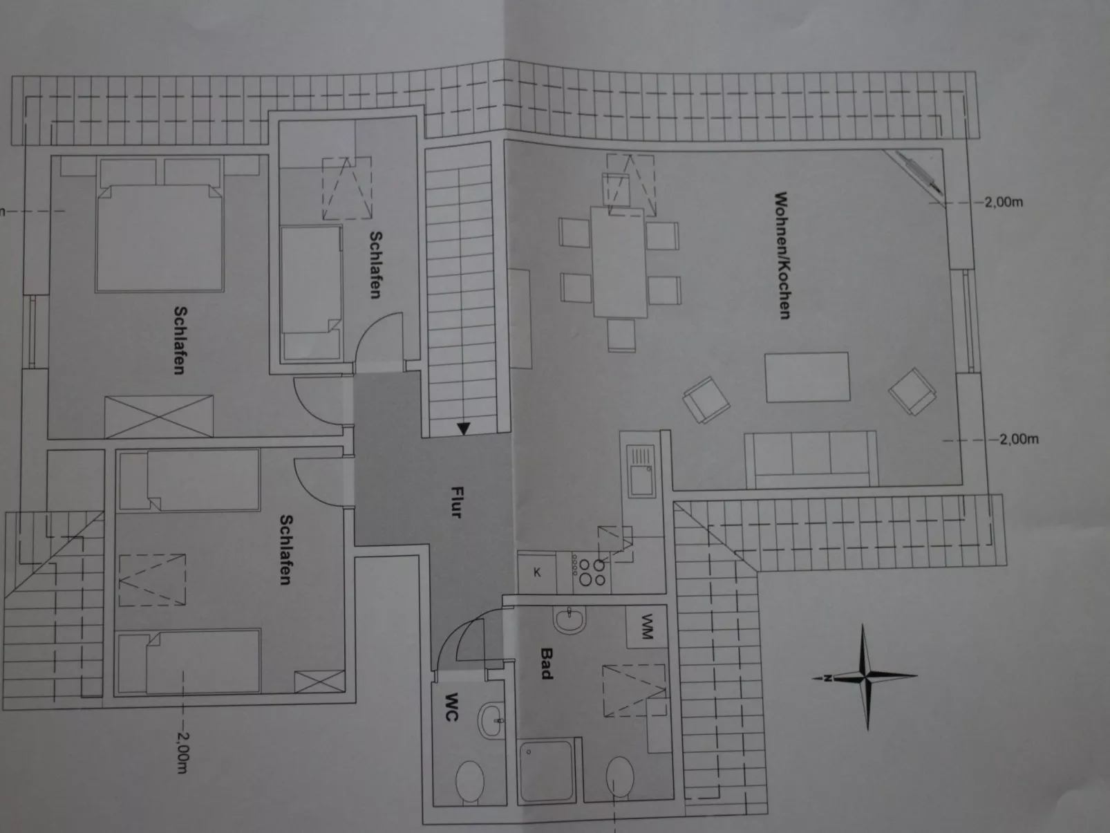 Appartement mit eigenem Garten und Terrasse-Binnen