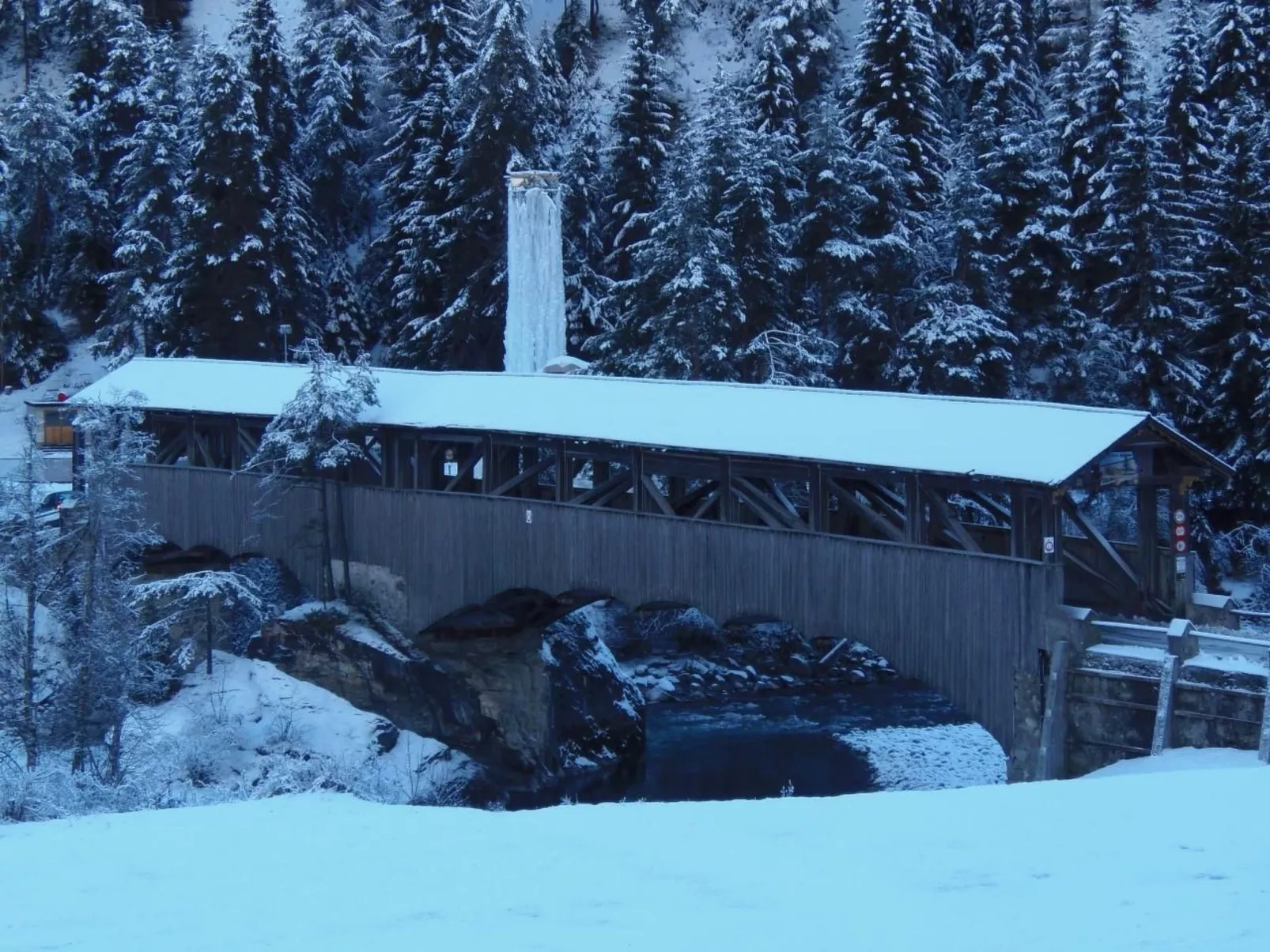 Alte typische Engadinermühle-Buiten