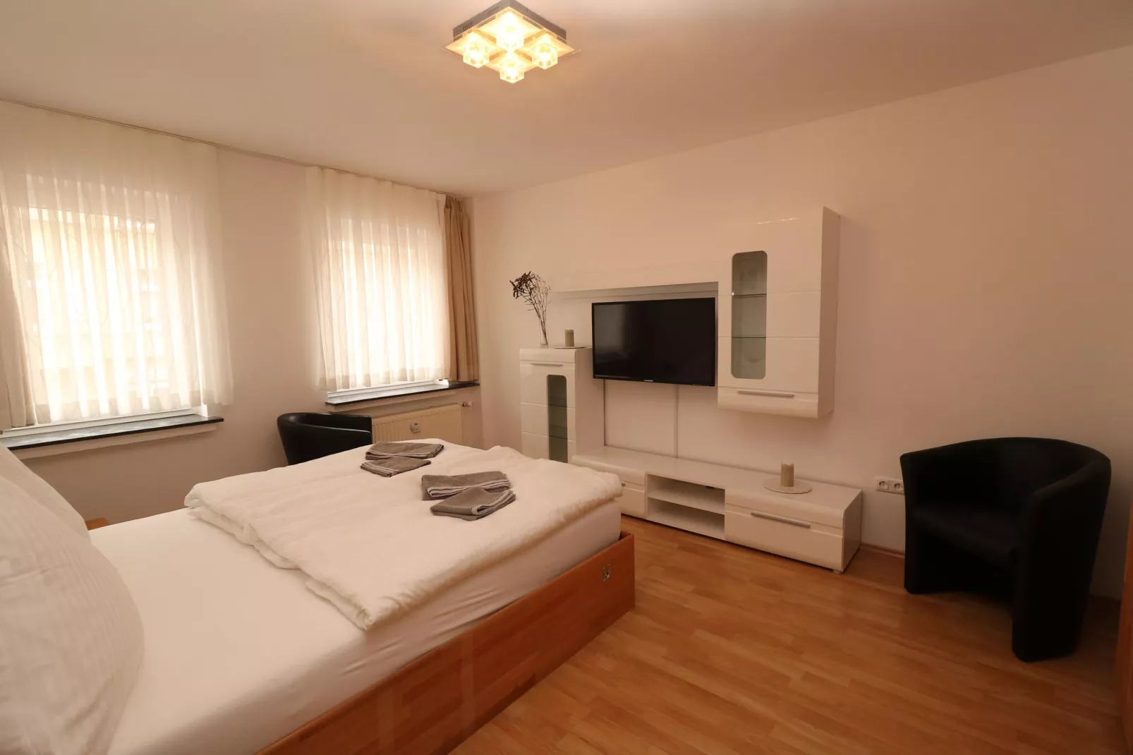 Apartment in Messenähe-Slaapkamer