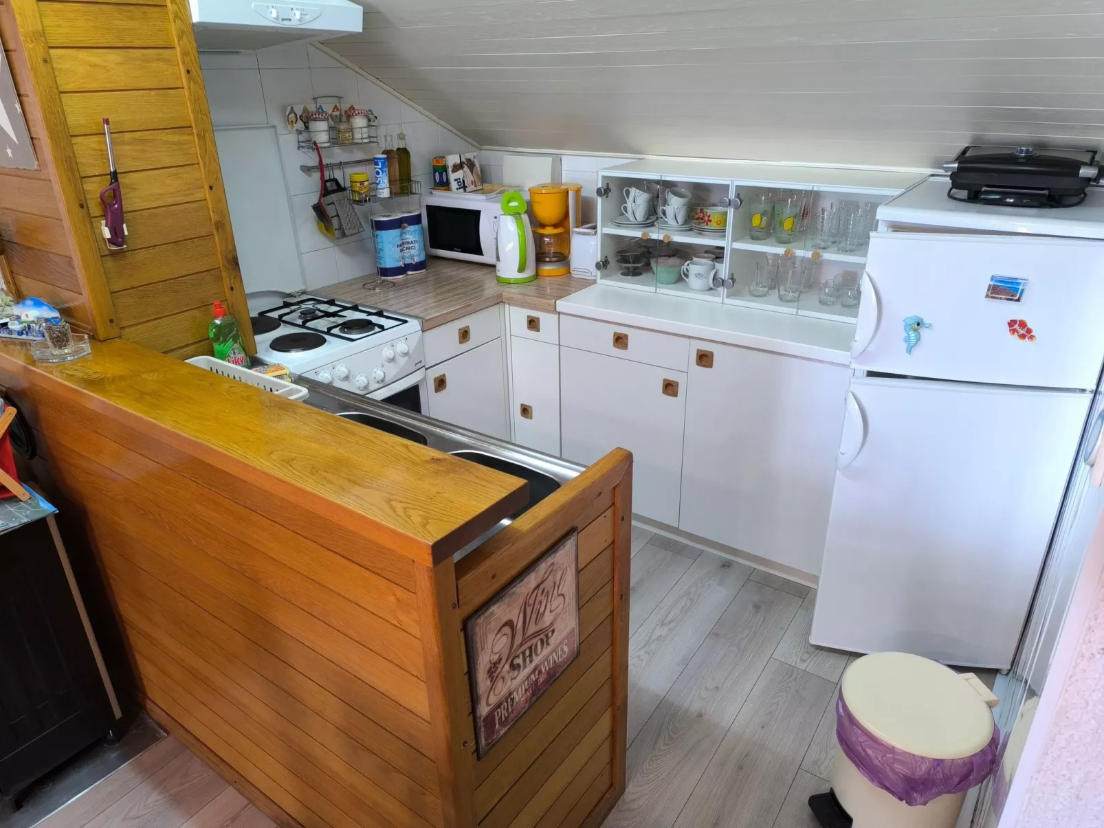 Für 3 Personen  + 1 Kind ca. 68 m&sup2; in Žaboric, Dalmatien (Gespanschaft Sib-Binnen