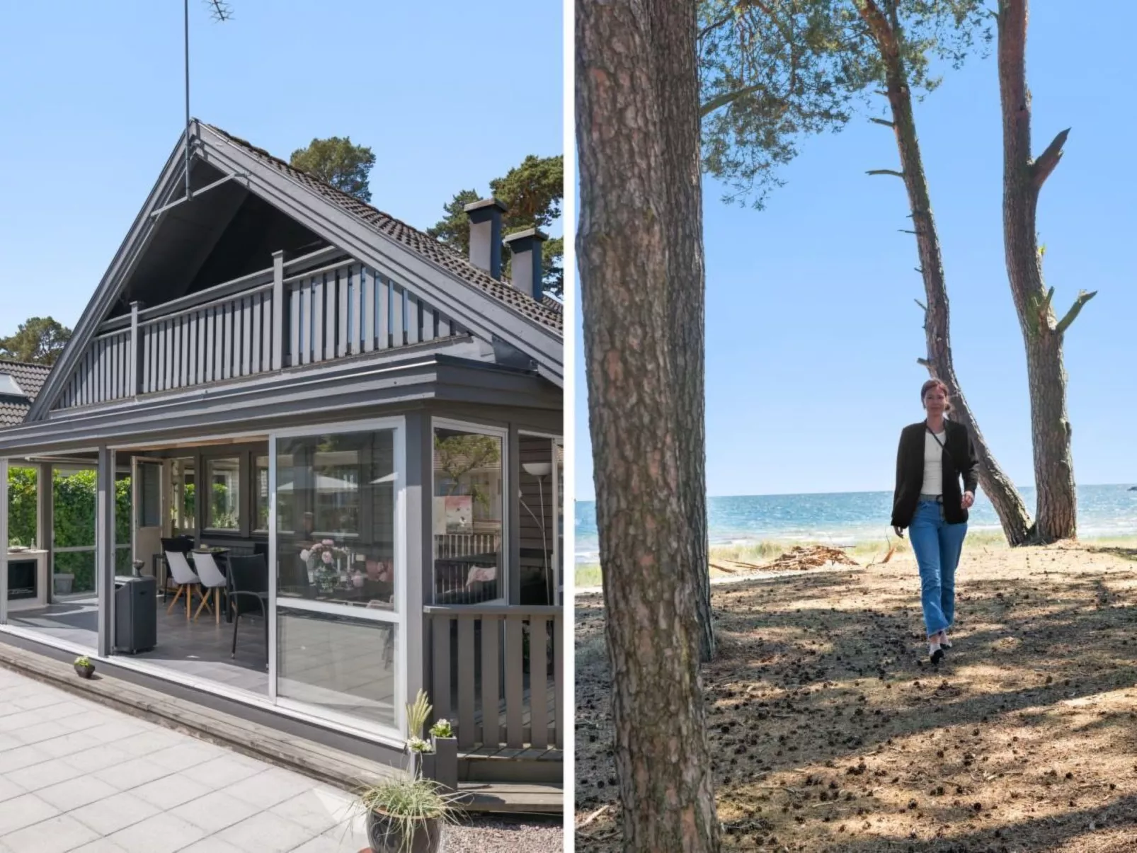 "Paradisvägen" direkt am Strand-Buiten