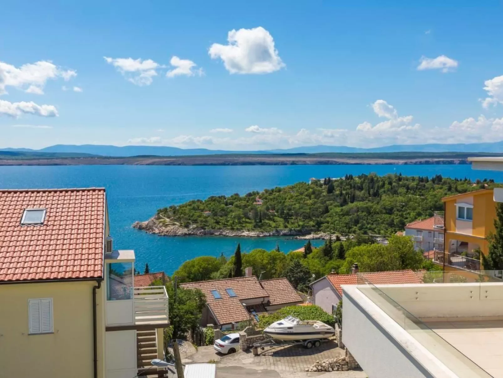 Appartement in Dramalj mit Eigenem Balkon-Buiten
