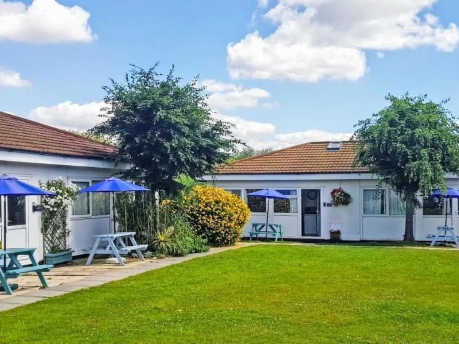 The Cove Chalet in Dawlish Warren, für 4 Personen-Buiten