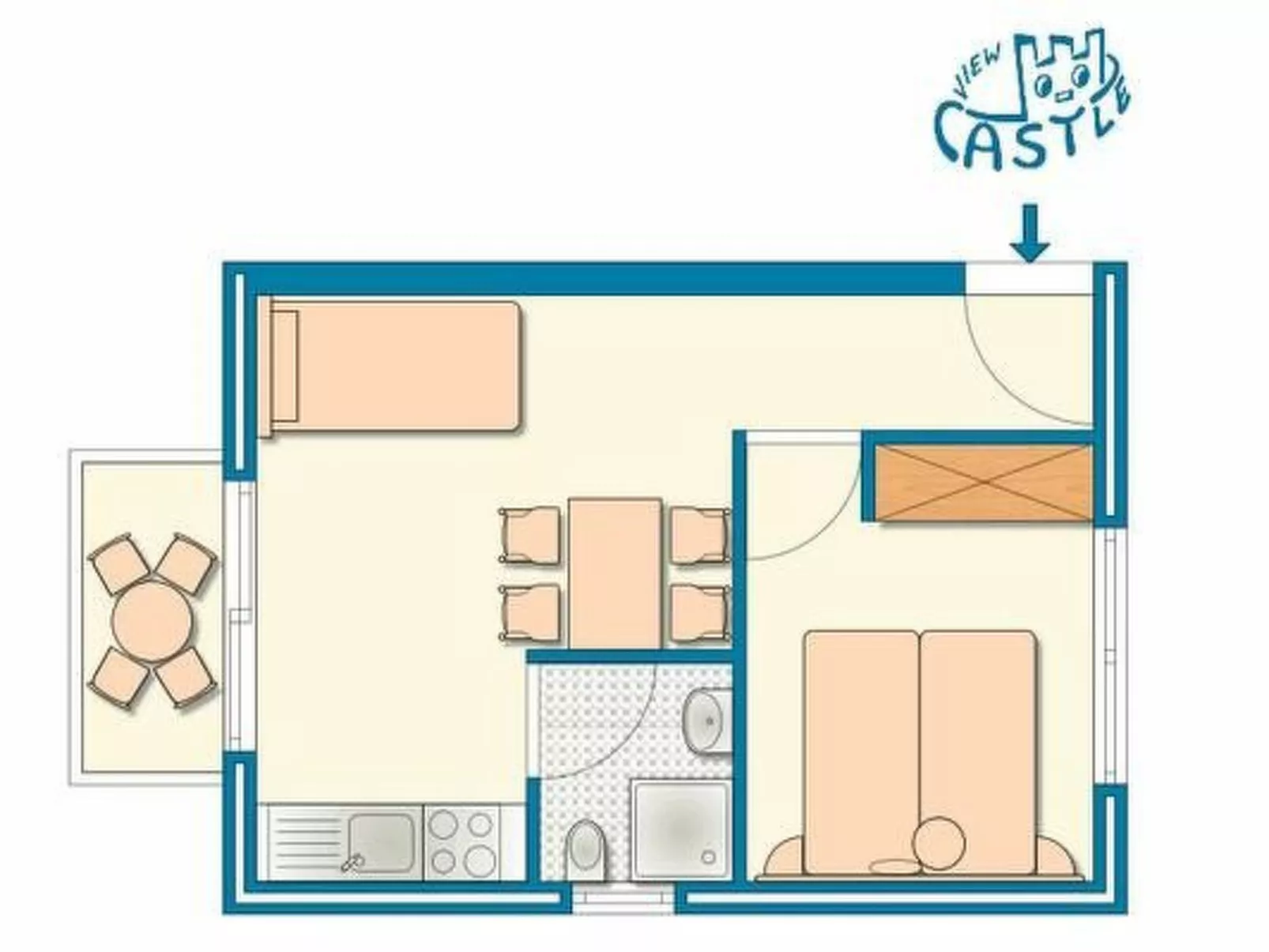 Castle View Haraki, ground floor ap4-Binnen