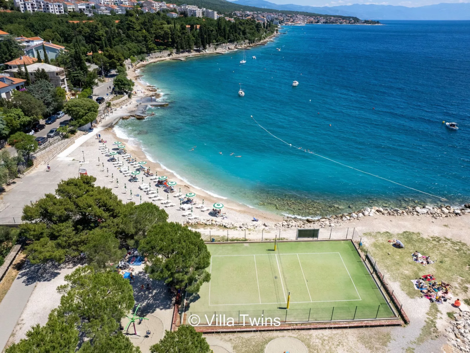 Villa Twins in Crikvenica, Kvarner Bucht-Buiten