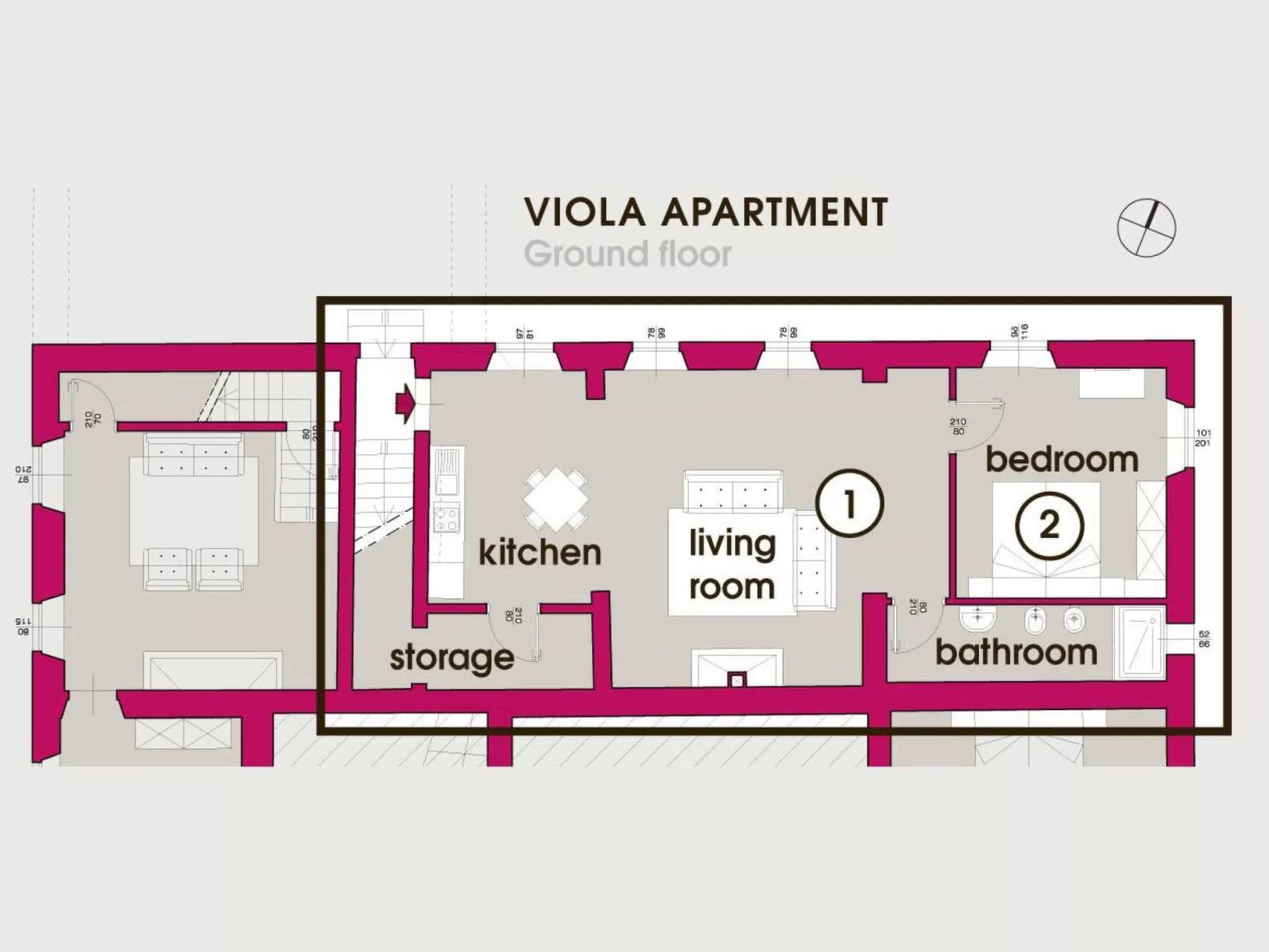 Schönes 1-Zimmer-Apartment-Binnen