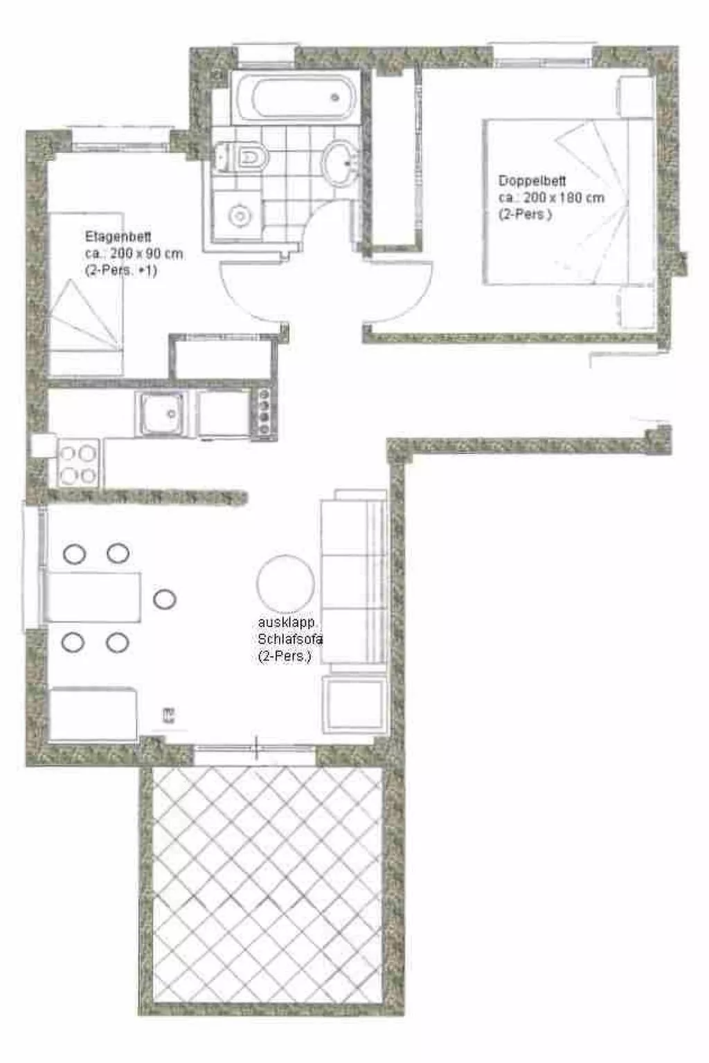 Appartement mit Blick auf das Wasser-Binnen