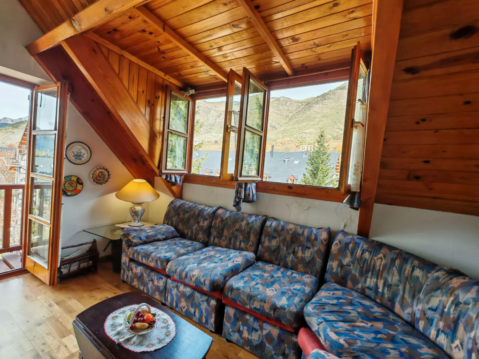 Duplex Muntanyó 2 mit Balkon und Blick auf den Berg Vall de Boí-Binnen