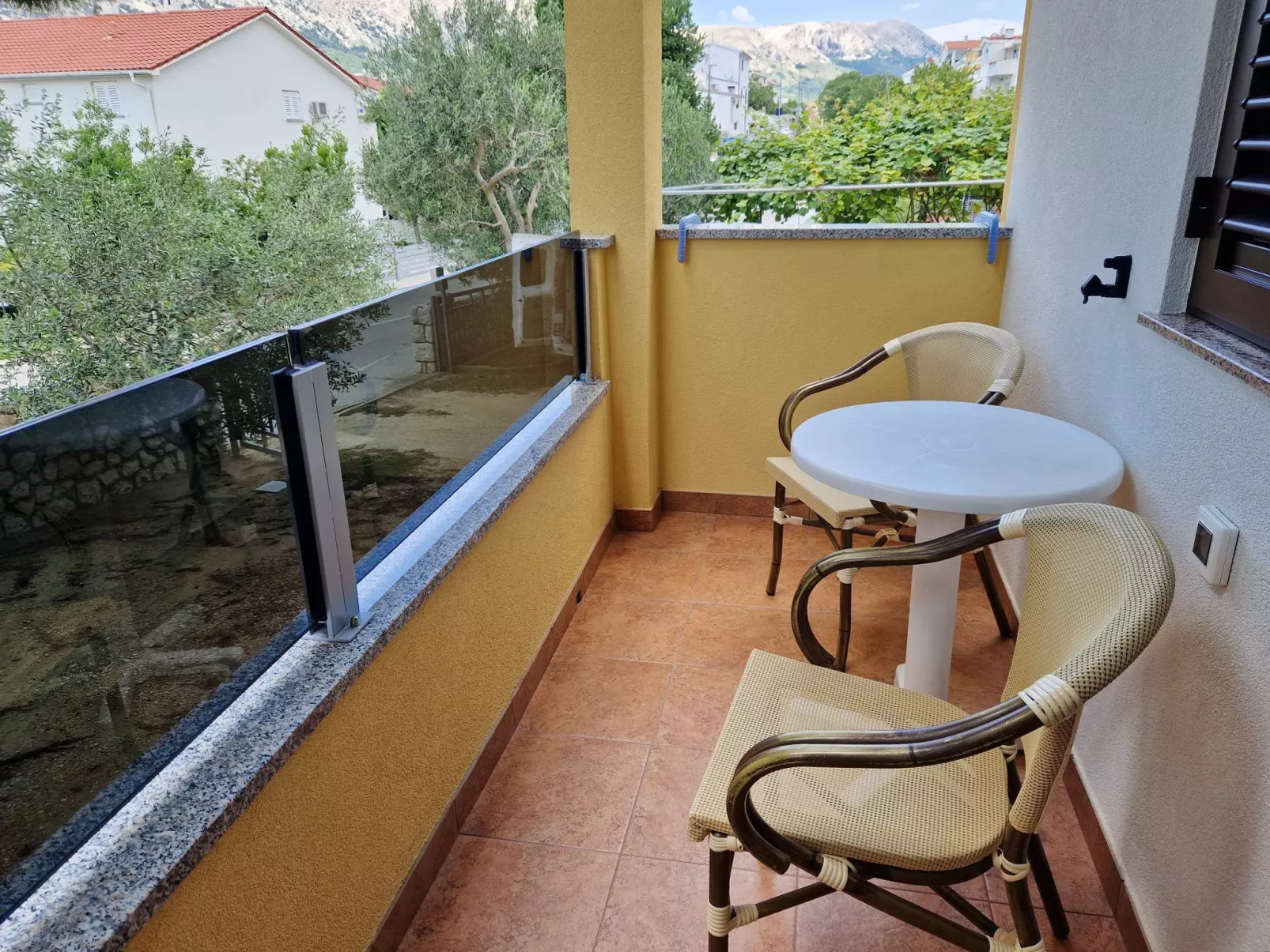In Baška mit Eigenem Balkon-Buiten