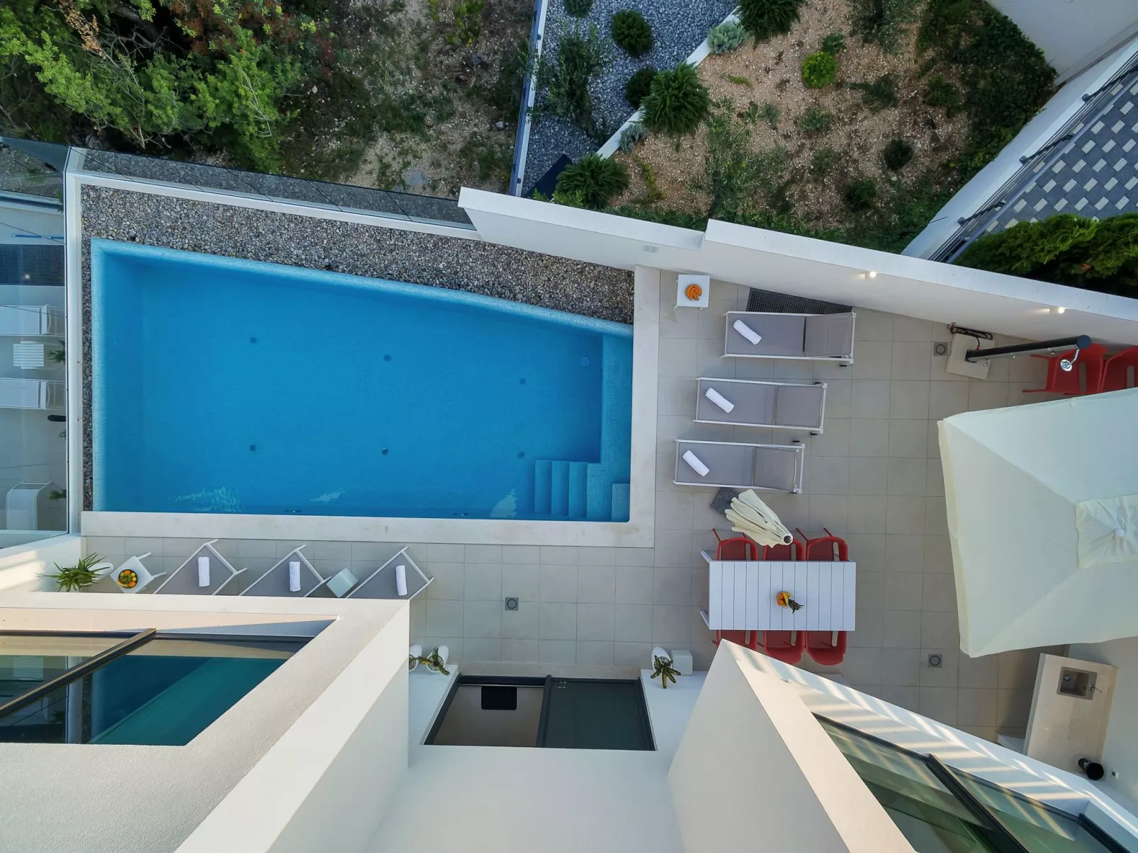 Schöne Villa Zvizdan mit Infinity-Pool-Buiten