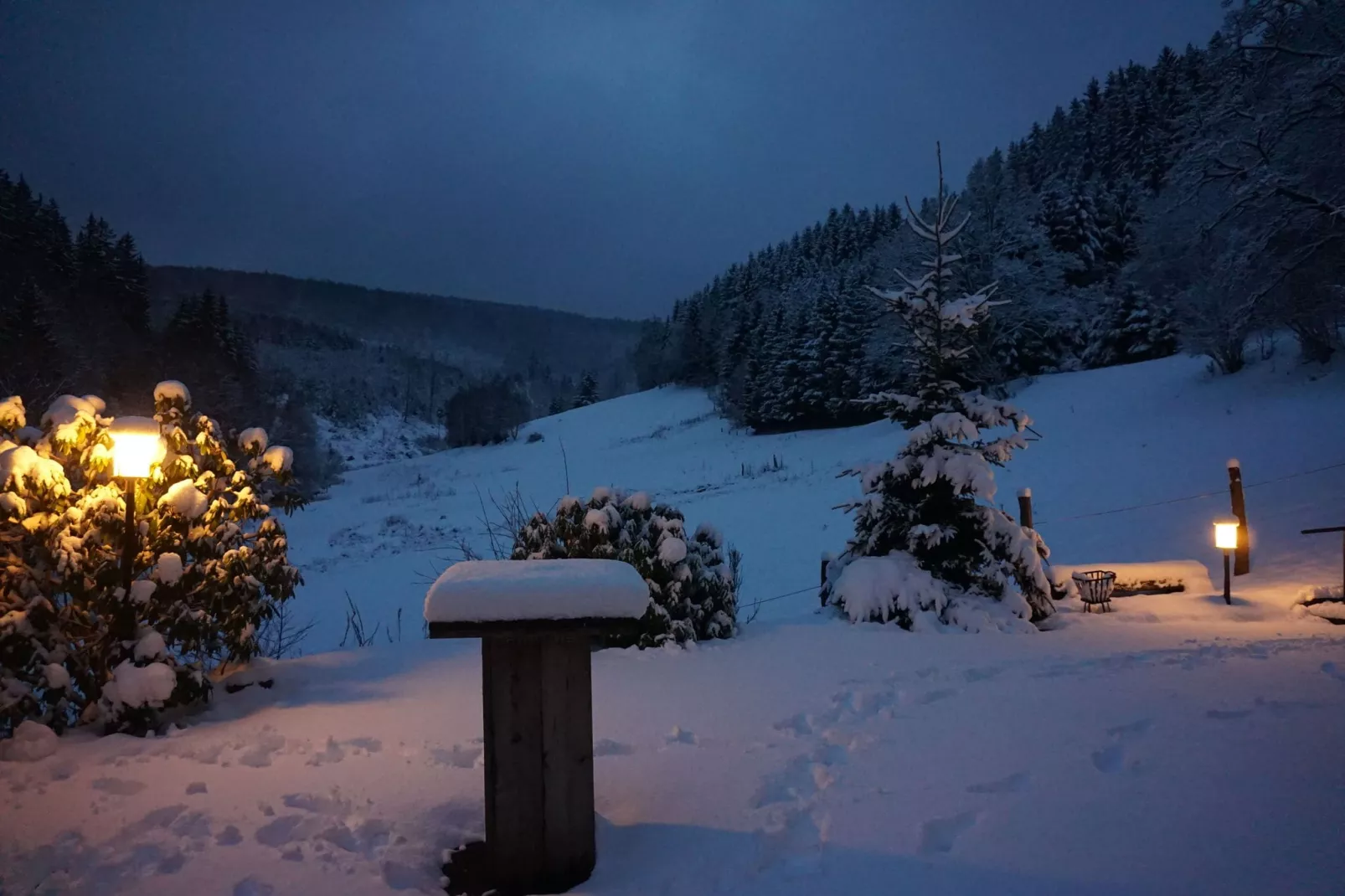 Landhaus  Lodge Winterberg-Tuin winter