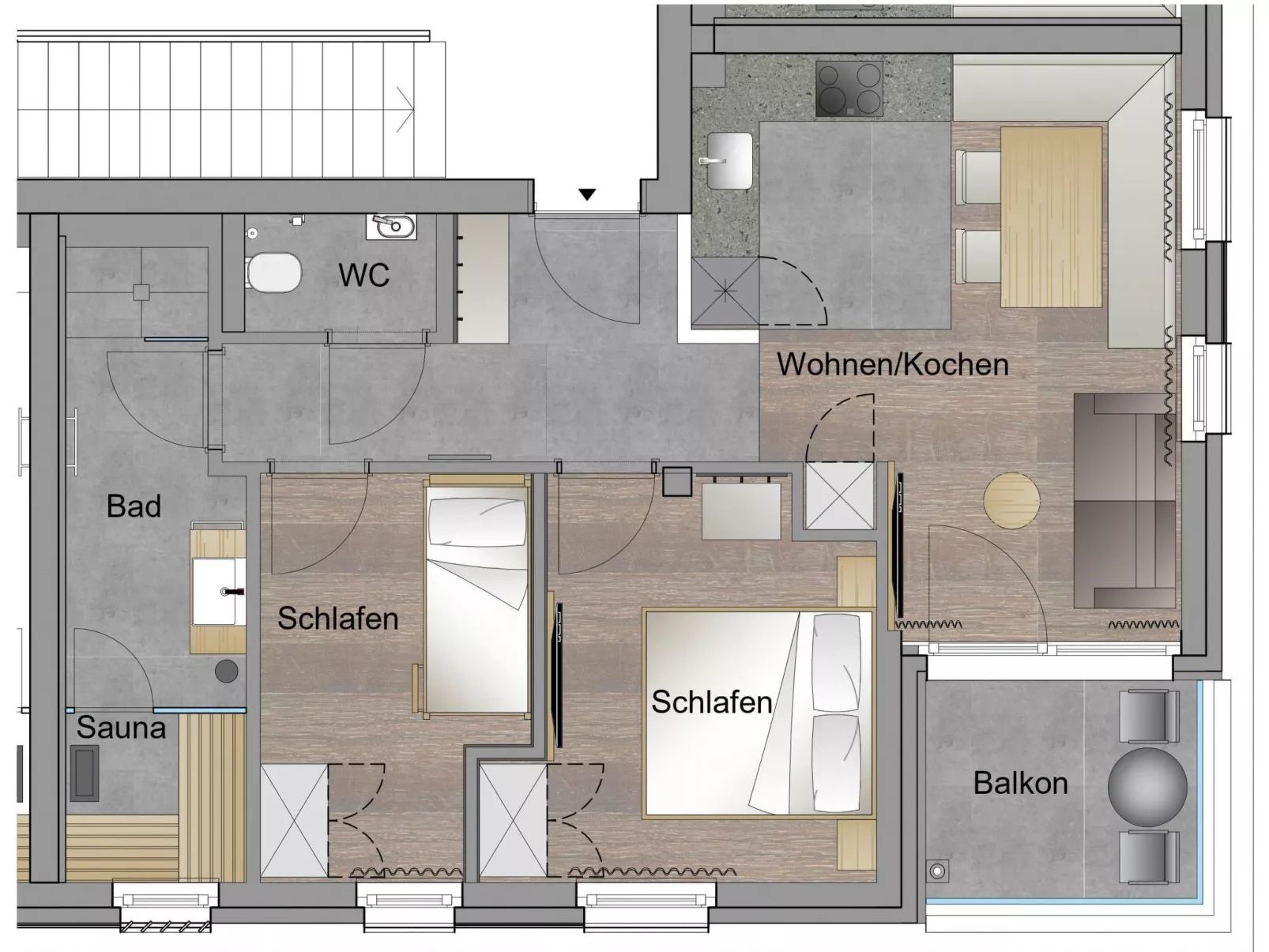 Enzian Lodge sup.-Binnen