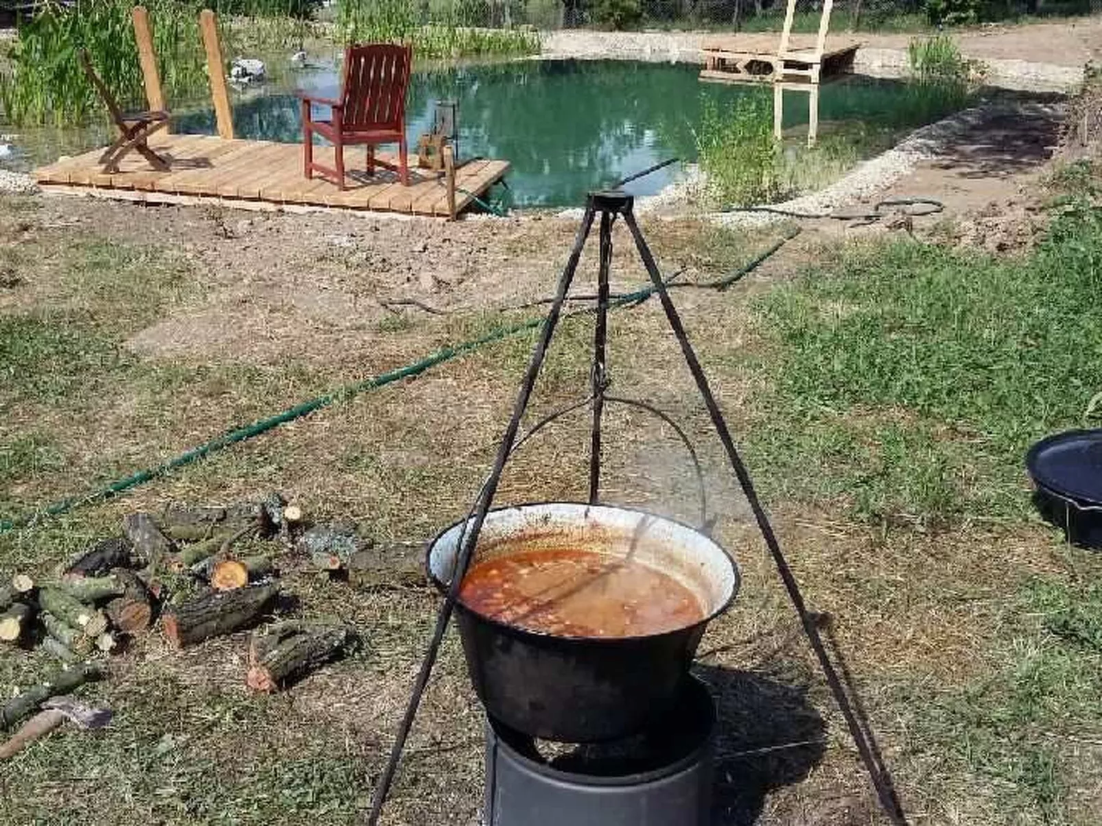 Mit biologischem Schwimmteich-Buiten