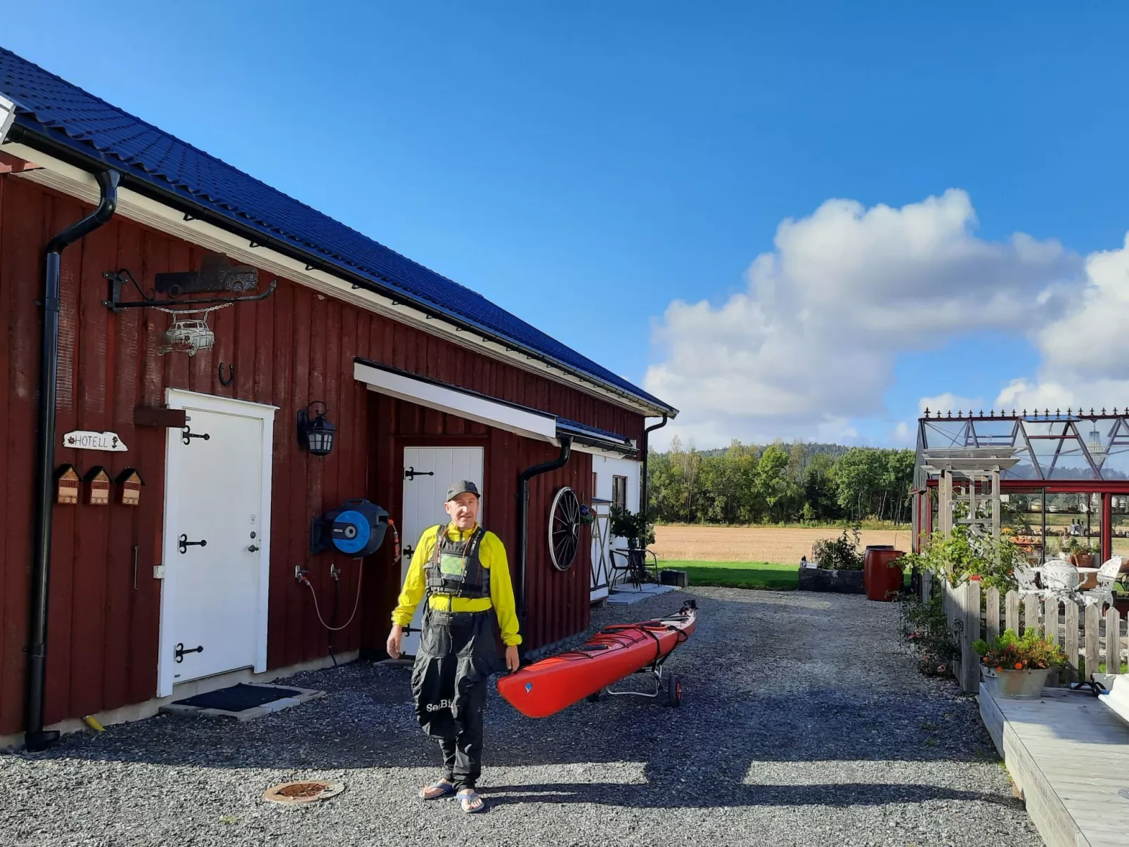 Bauernhaus-Wohnung bei Göta Älv in der Nähe von Göteborg - Buiten