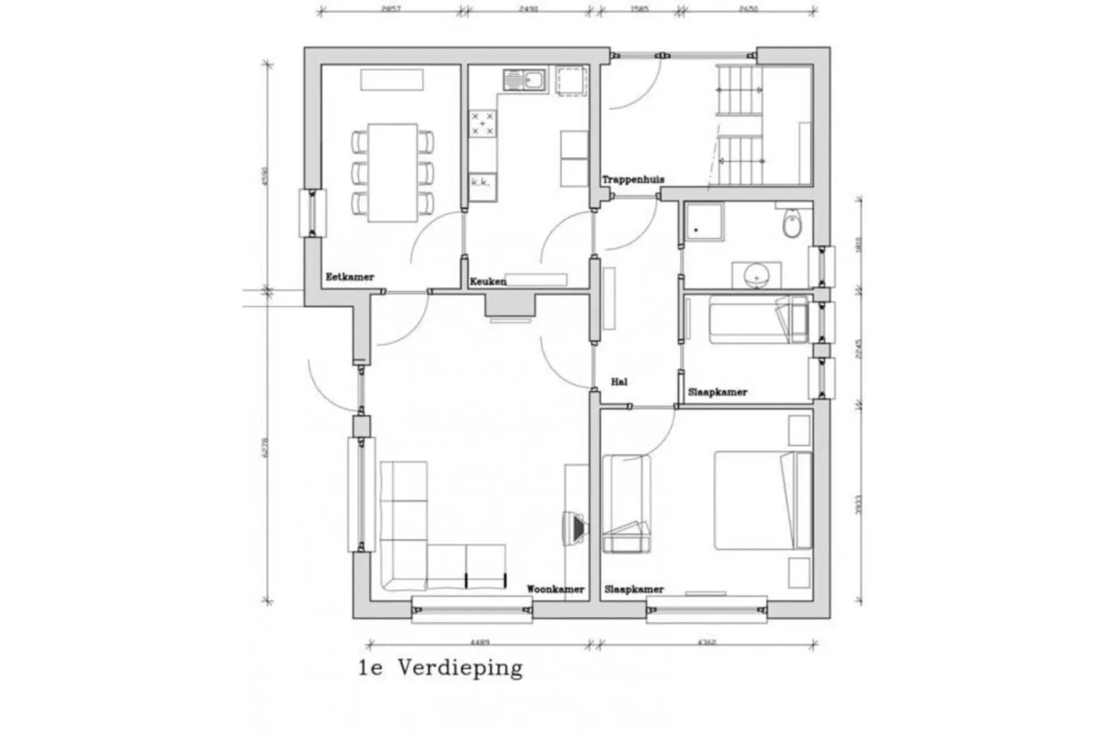 Apartment auf der Platte 2-Sfeer