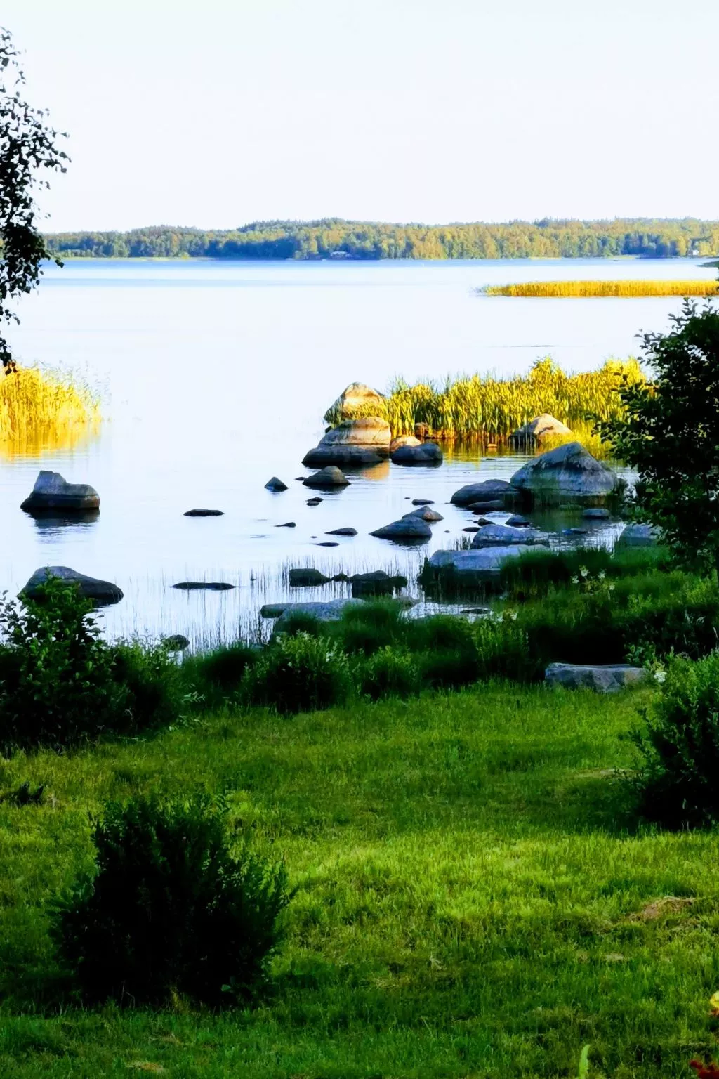 Am See Åsunden mit herrlicher Aussicht-Buiten