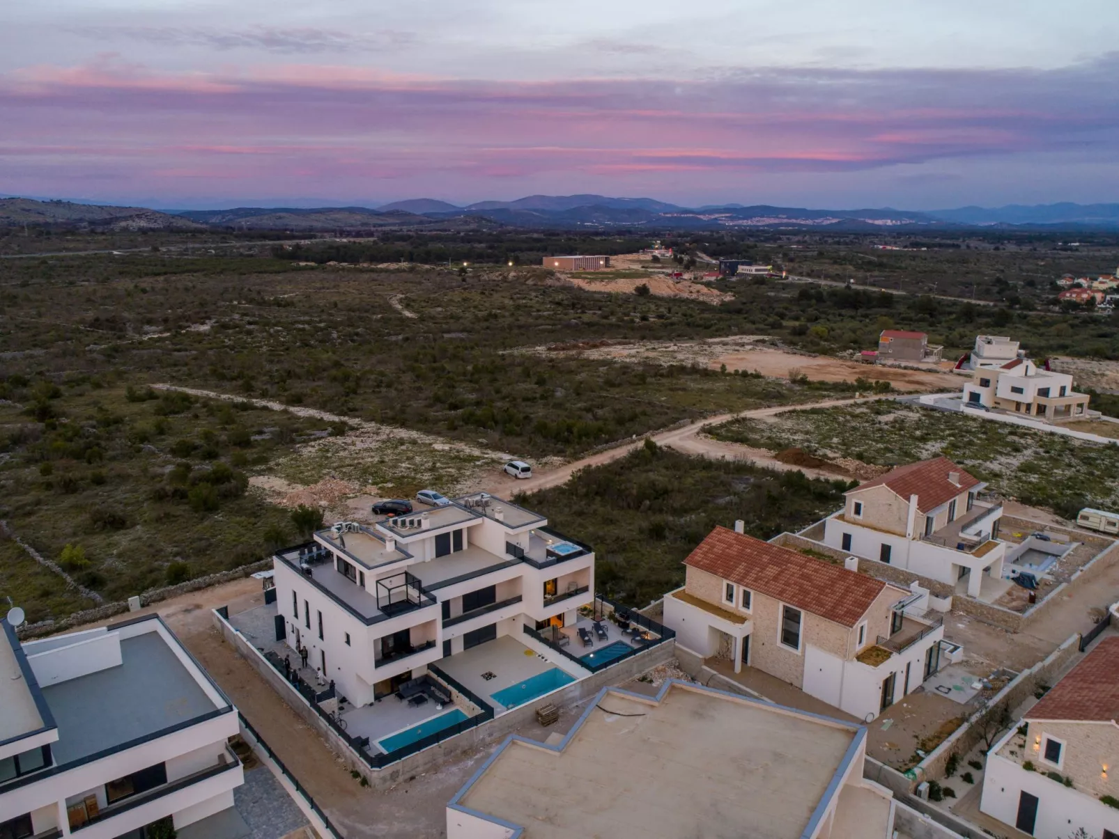 Villa Vodice Sky für 8 Gäste-Buiten