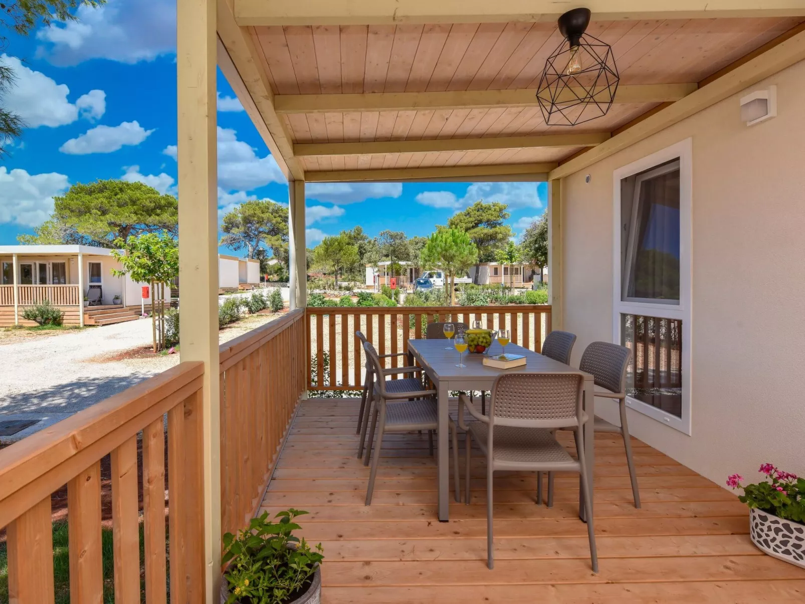 Mobilheim direkt am Strand-Buiten