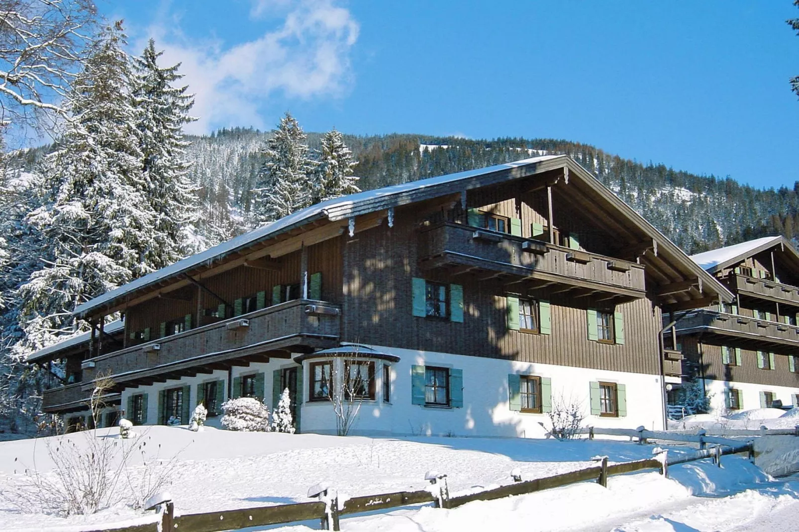 Ferienwohnung im Haus Schönbrunn-Exterieur winter