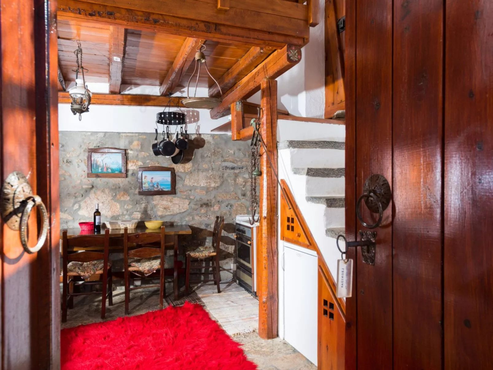 Leonidas Traditionelles kretisches Haus mit Meerblick-Binnen