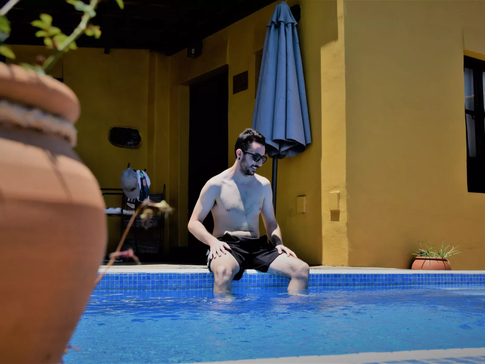 Mit Schwimmbad nur für Erwachsene-Buiten