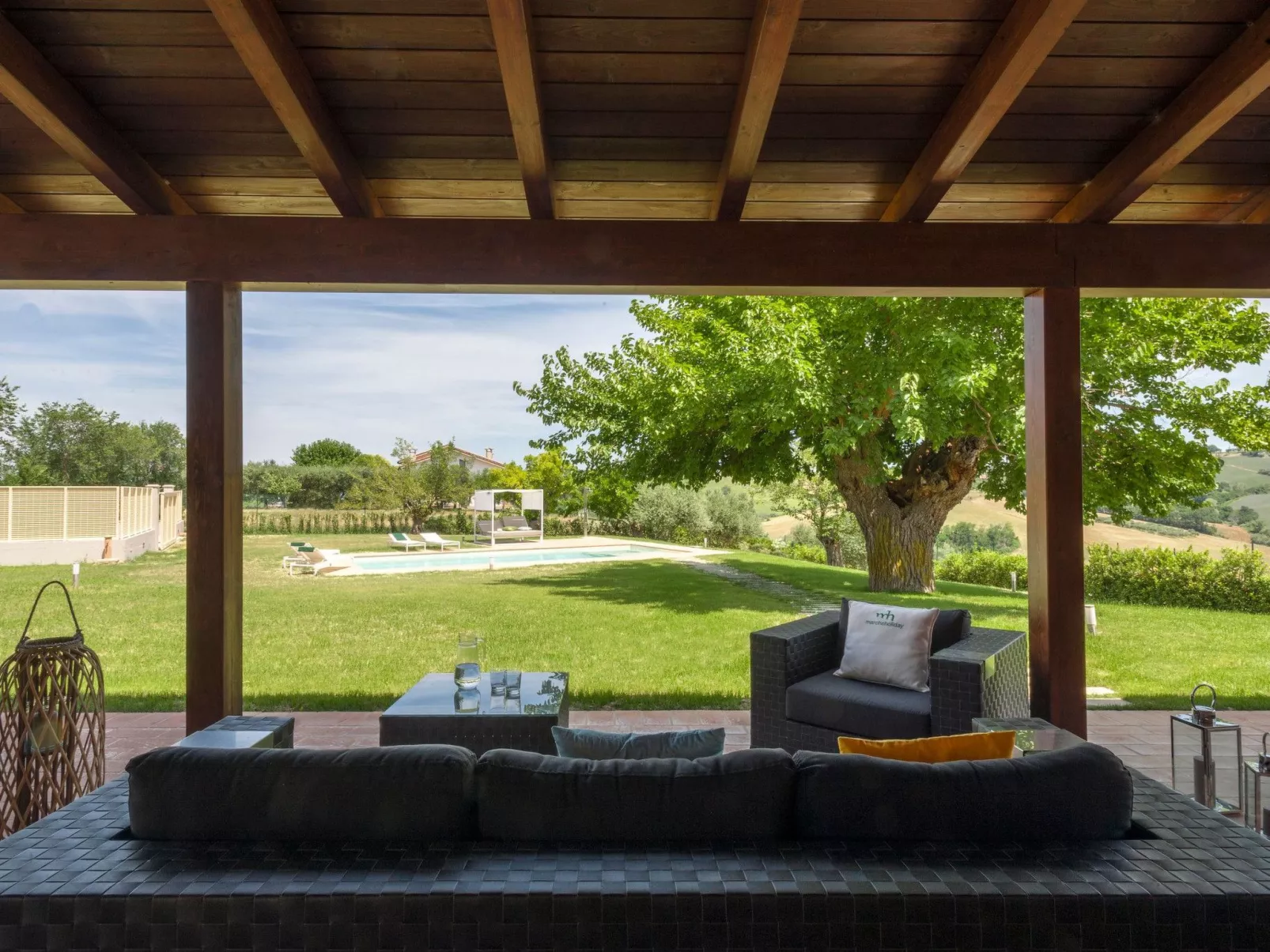 Villa Traiani, Marken Urlaub, privater Pool-Binnen