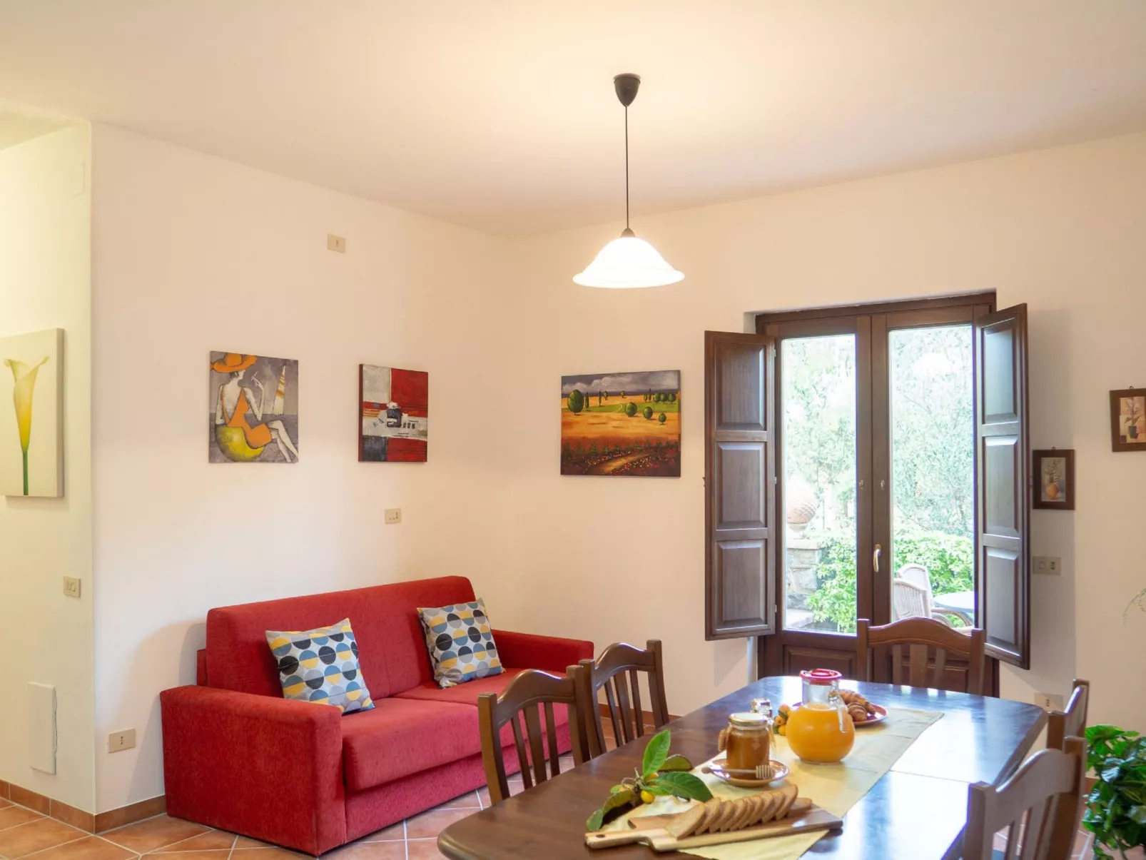 Wohnung in Centola mit gemeinsamem Pool, Terrasse und Grill-Binnen