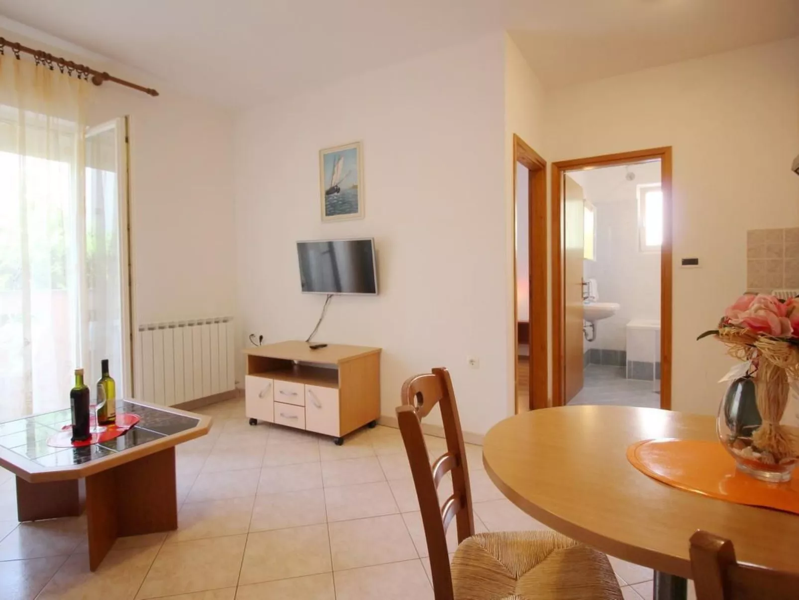 Appartement in Baška mit Eigenem Balkon-Binnen