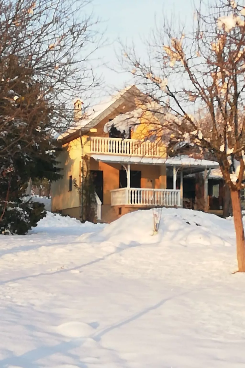Hütte mit Garten, Grill und Terrasse-Buiten